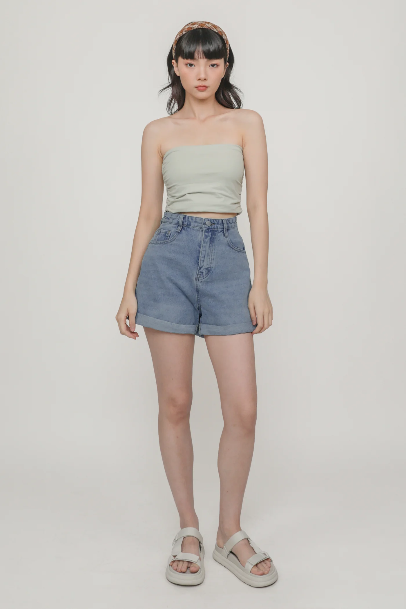 Ines Ruched Tube Padded Top - Image 23