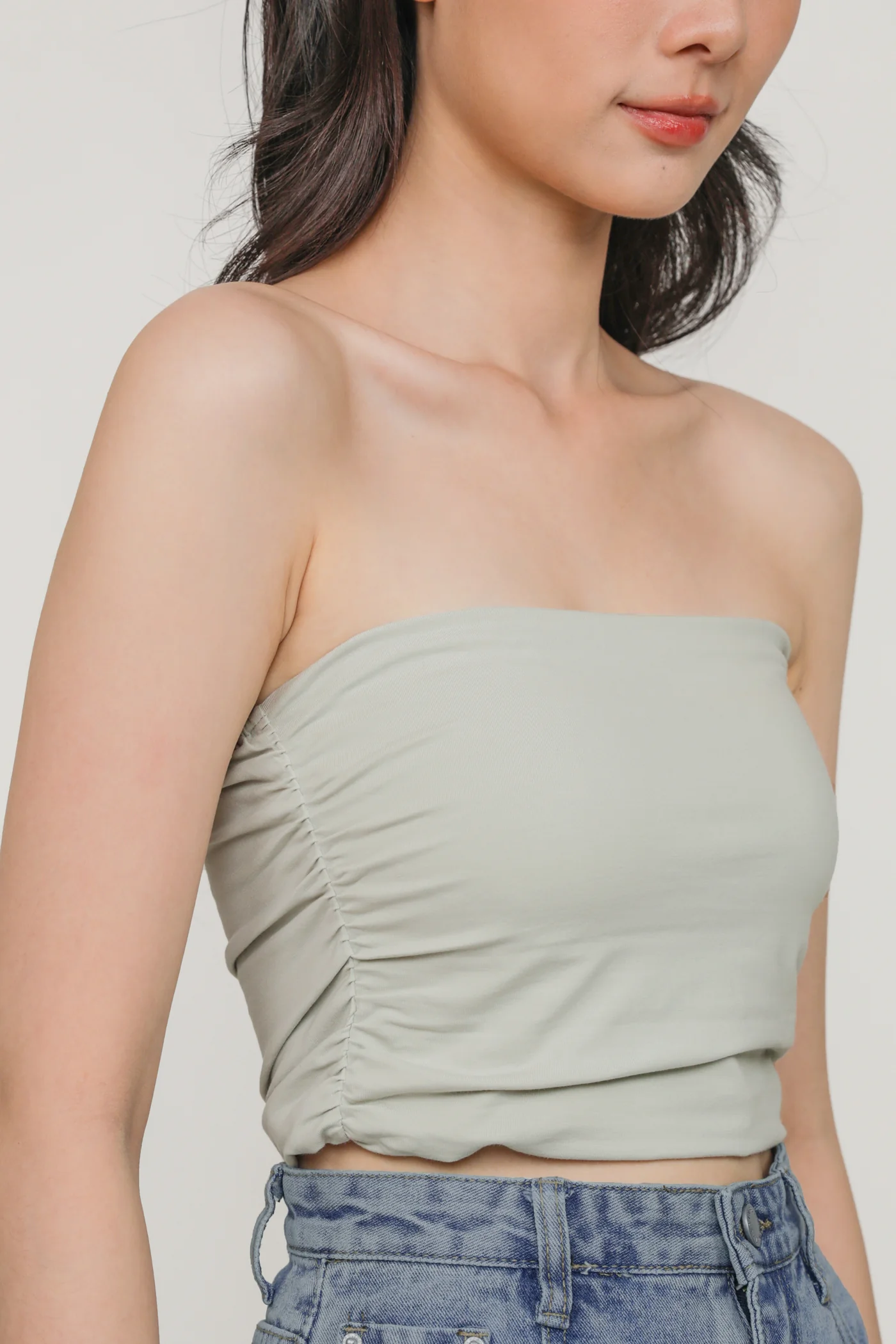 Ines Ruched Tube Padded Top - Image 24