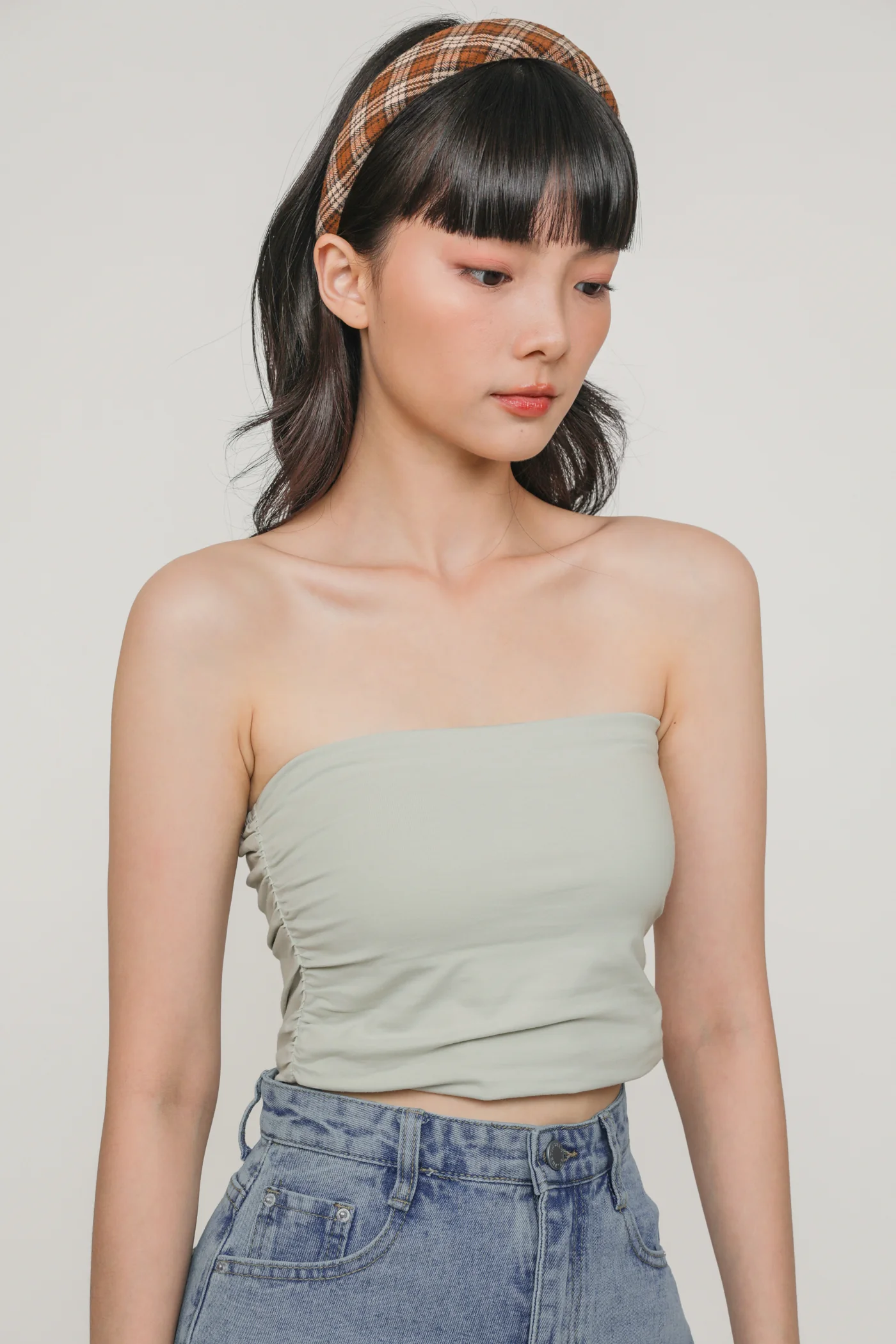 Ines Ruched Tube Padded Top - Image 25
