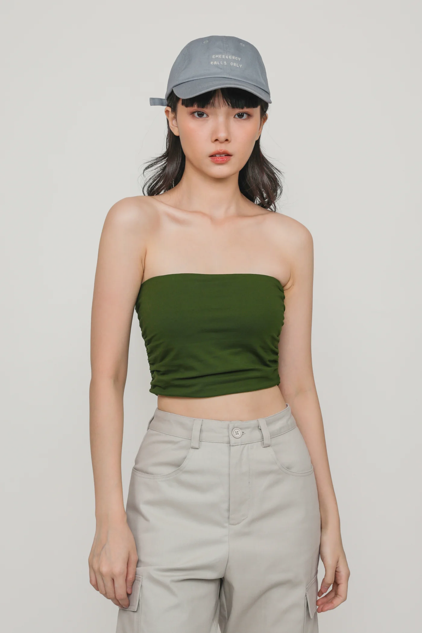 Ines Ruched Tube Padded Top - Image 27