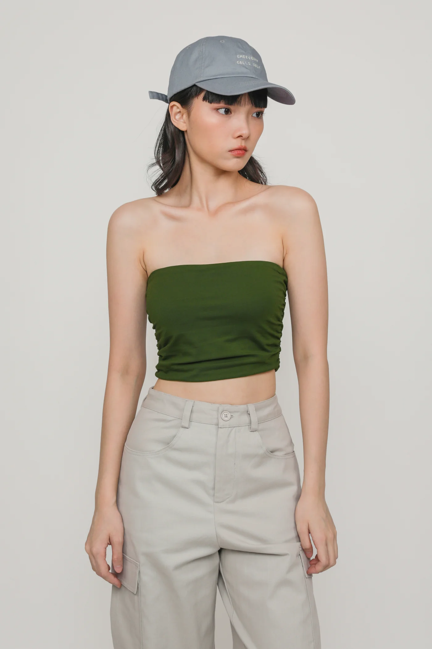 Ines Ruched Tube Padded Top - Image 28