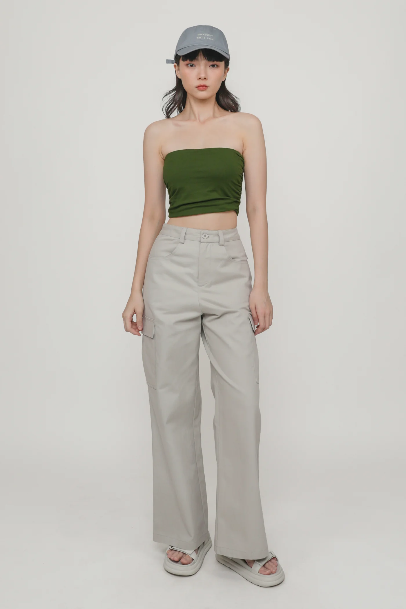 Ines Ruched Tube Padded Top - Image 29