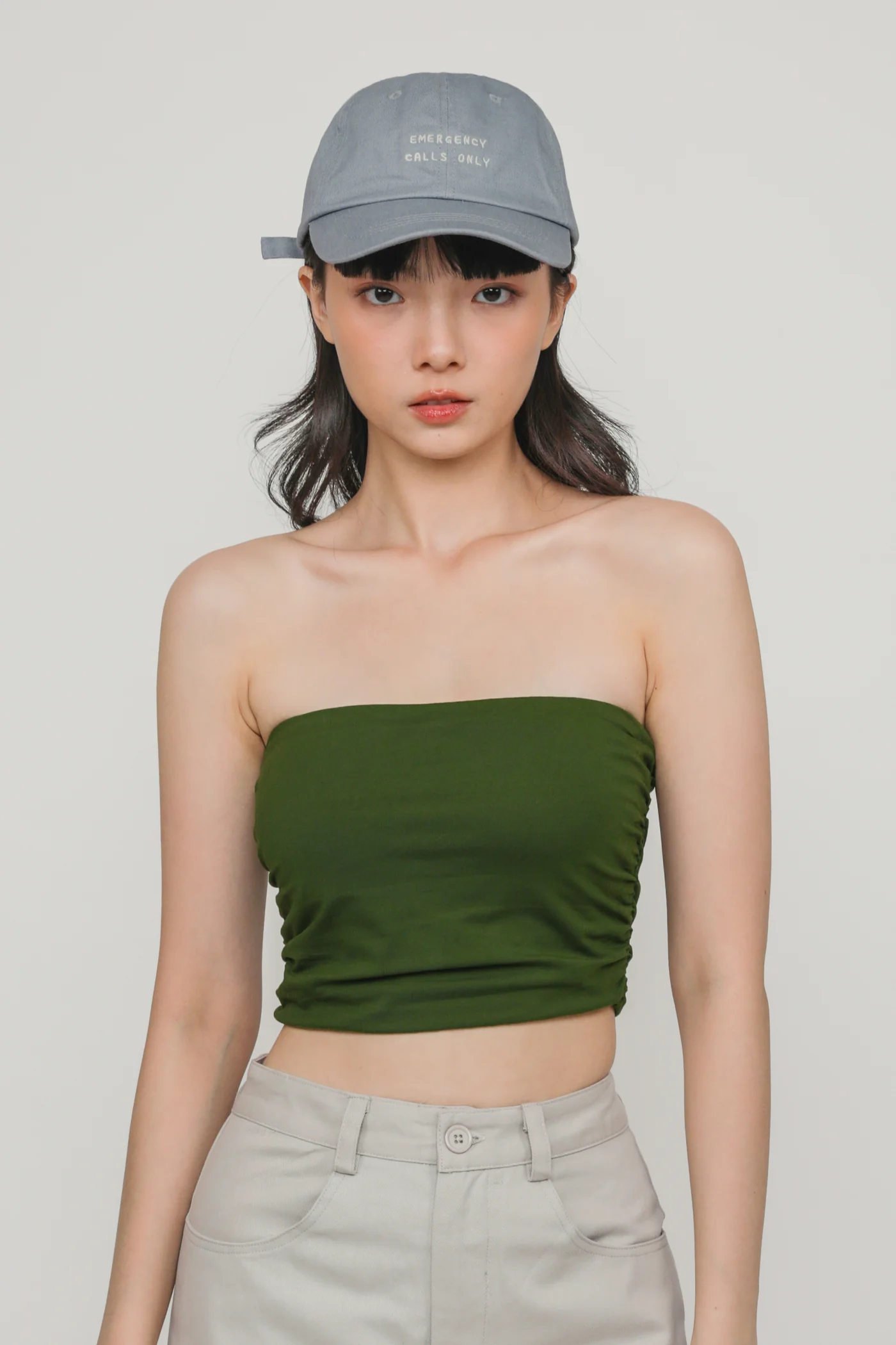 Ines Ruched Tube Padded Top - Image 30