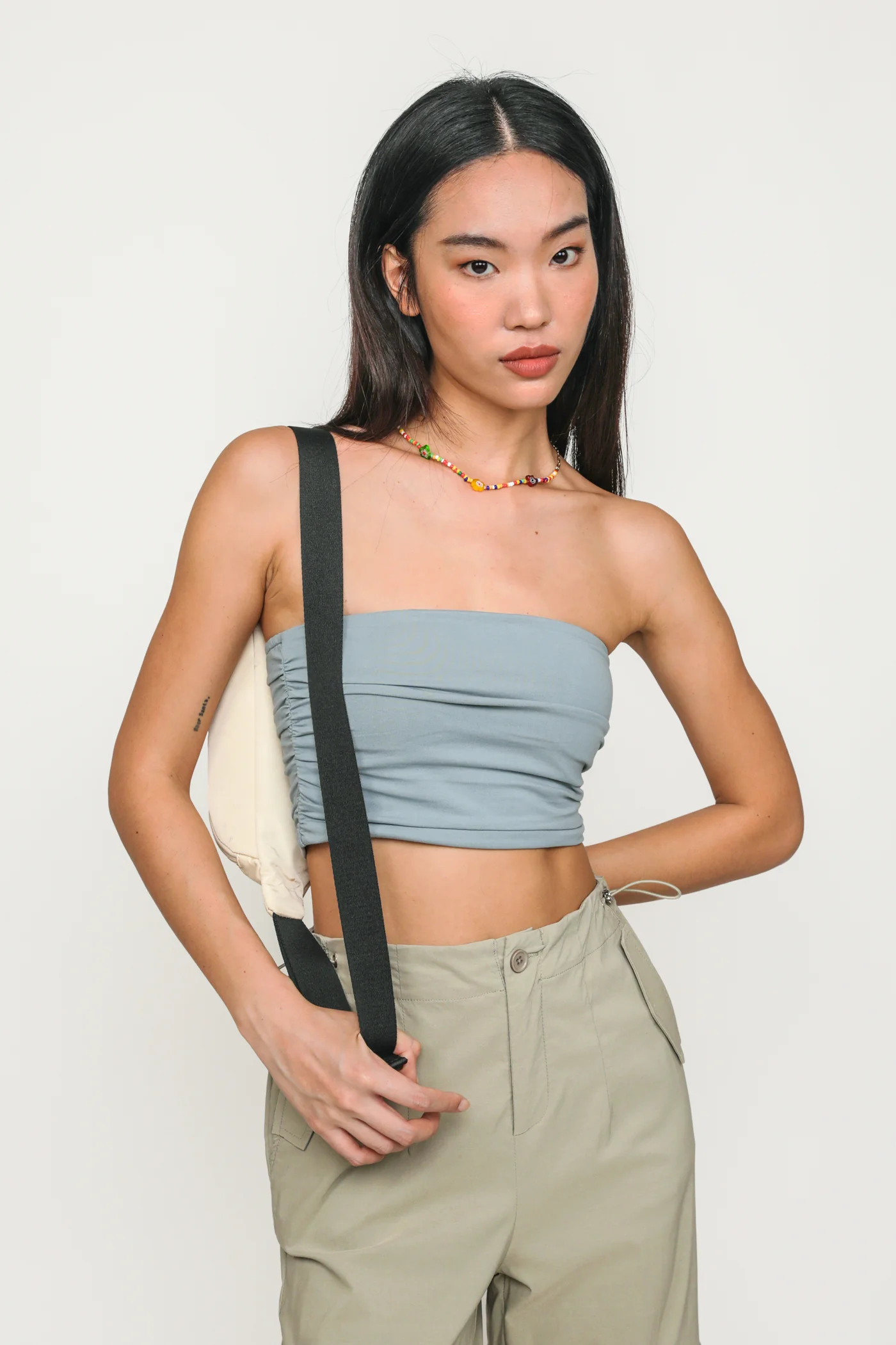 Ines Ruched Tube Padded Top - Image 34
