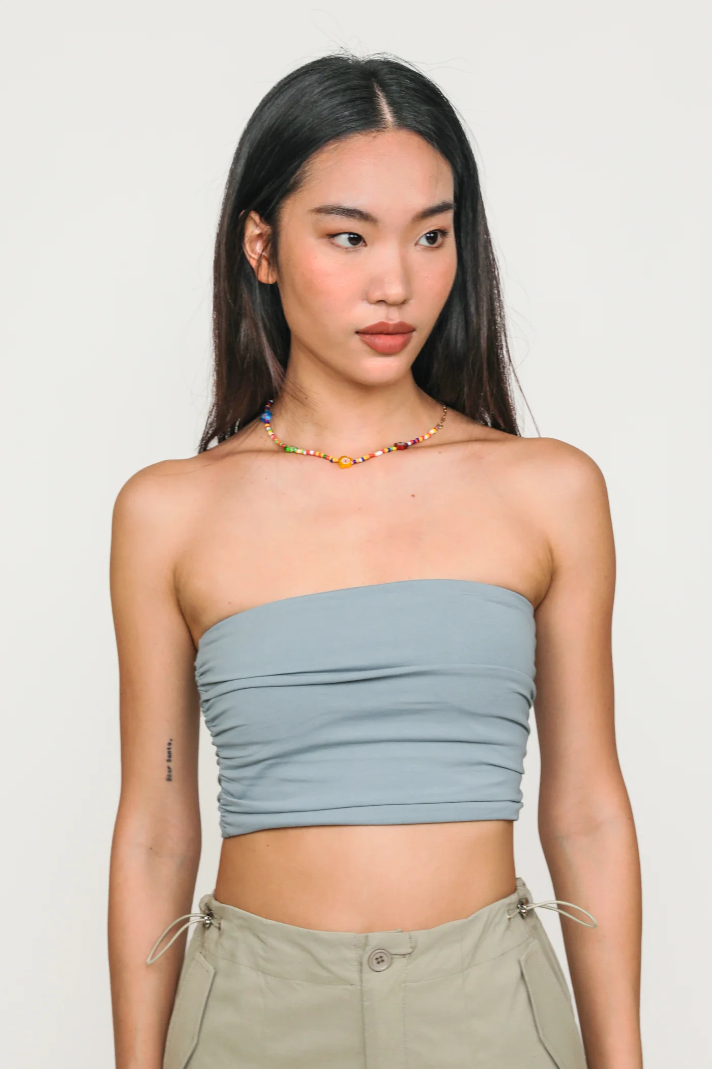 Ines Ruched Tube Padded Top - Image 37
