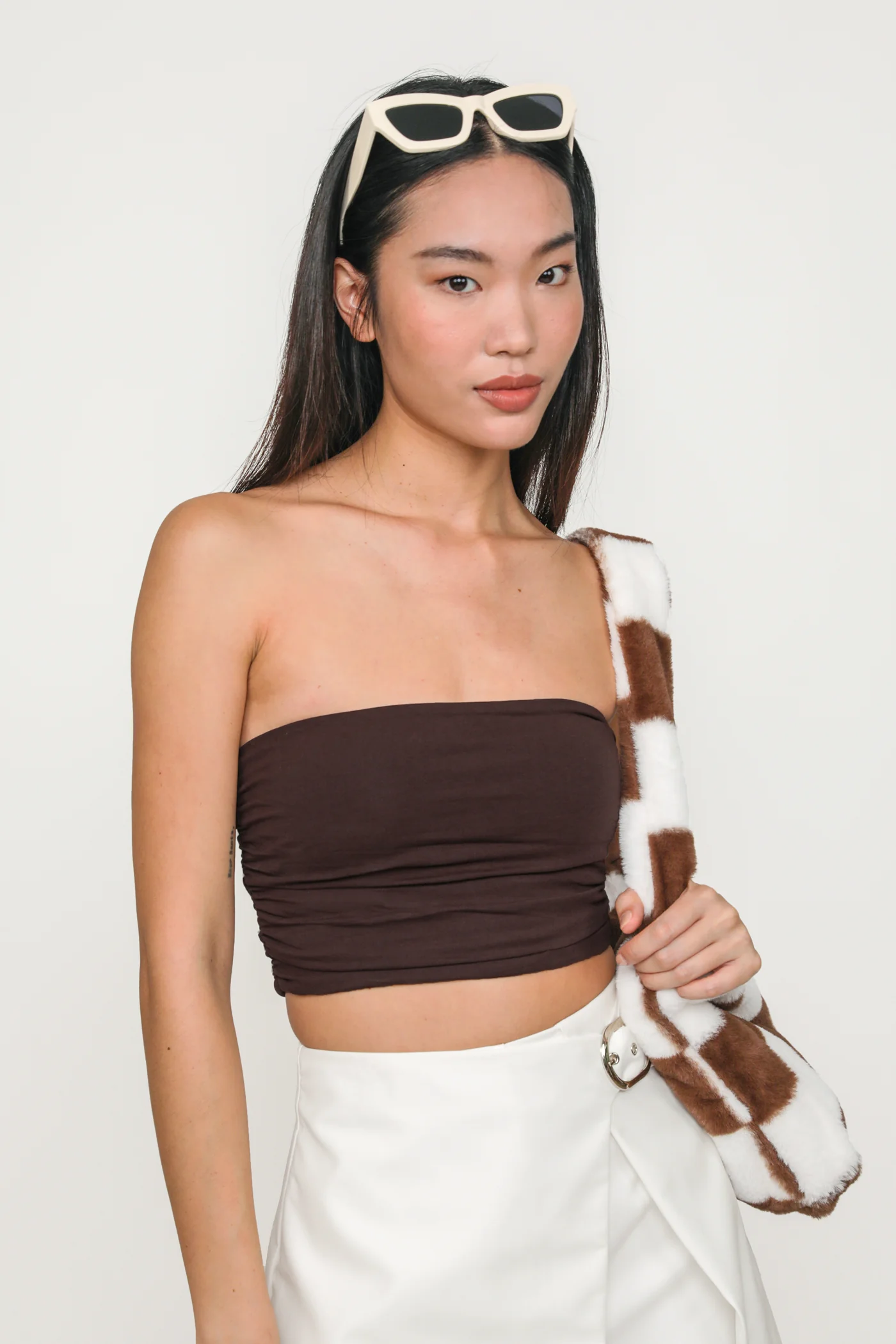 Ines Ruched Tube Padded Top - Image 41