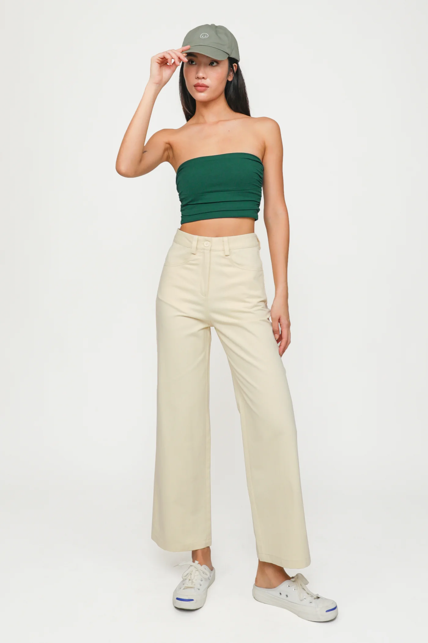 Ines Ruched Tube Padded Top - Image 48