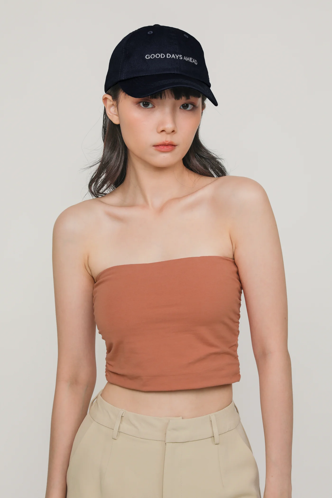 Ines Ruched Tube Padded Top - Image 5