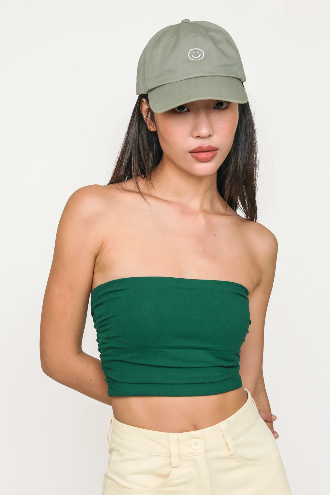 Ines Ruched Tube Padded Top - Image 51