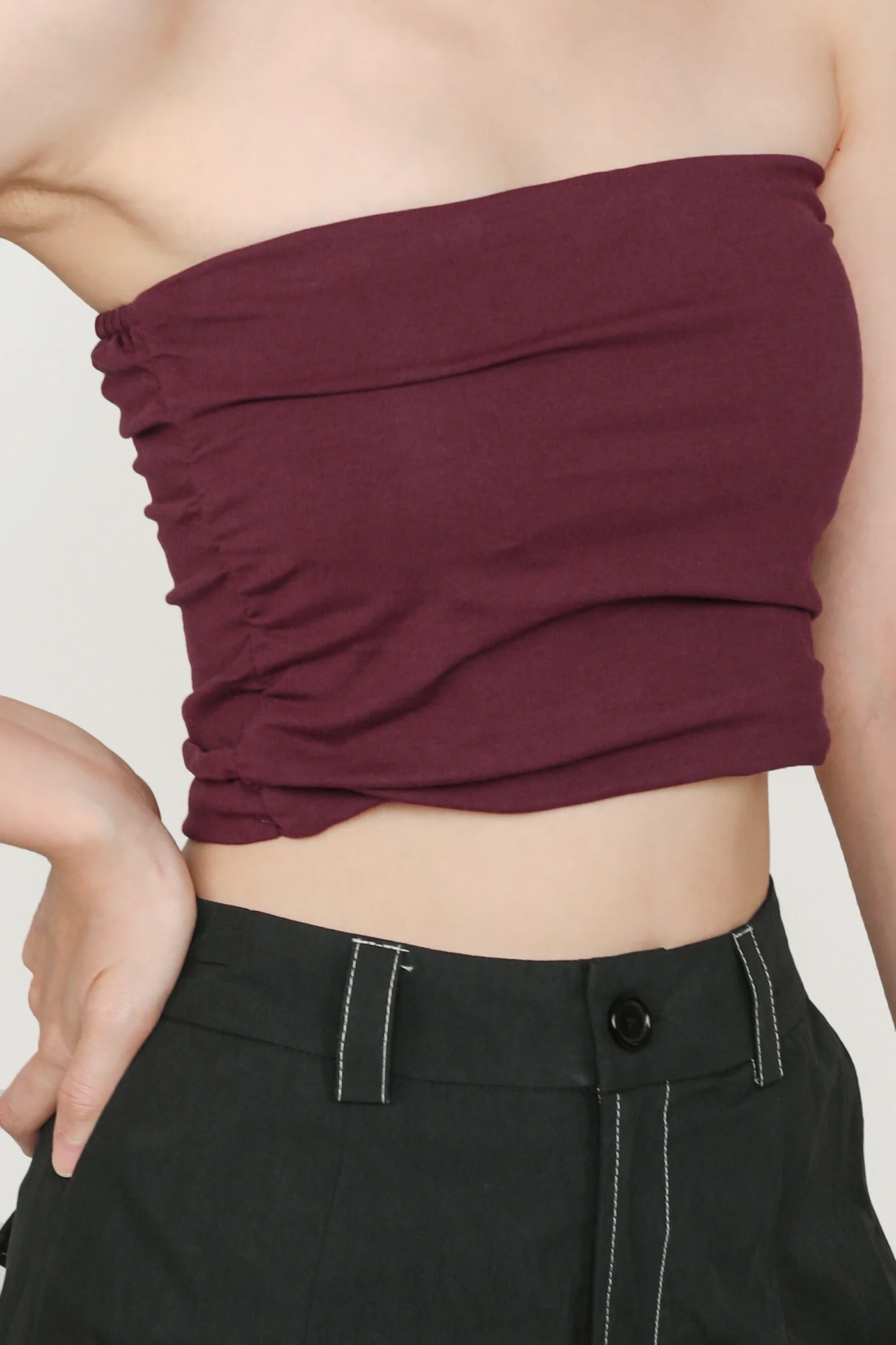 Ines Ruched Tube Padded Top - Image 56