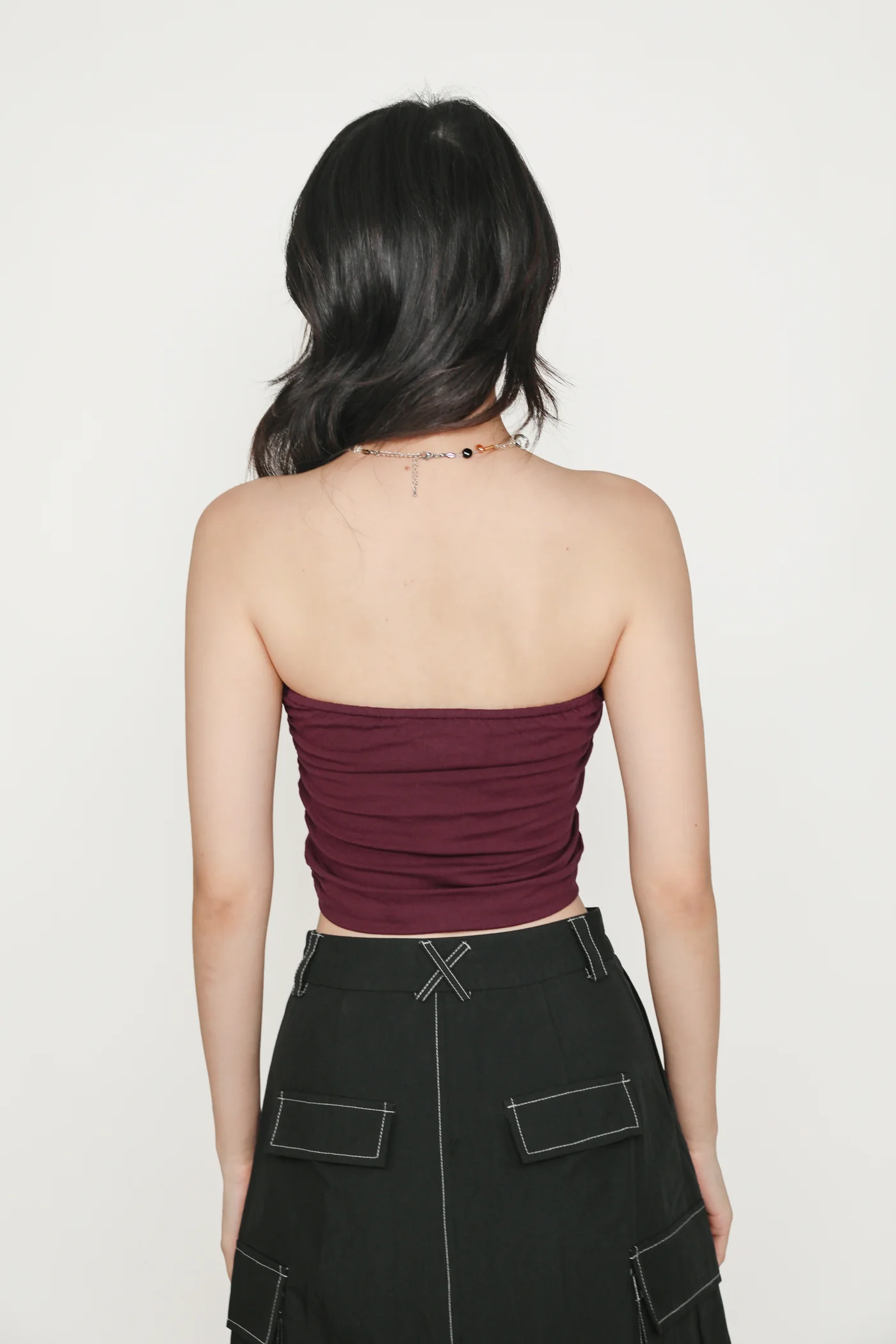 Ines Ruched Tube Padded Top - Image 60