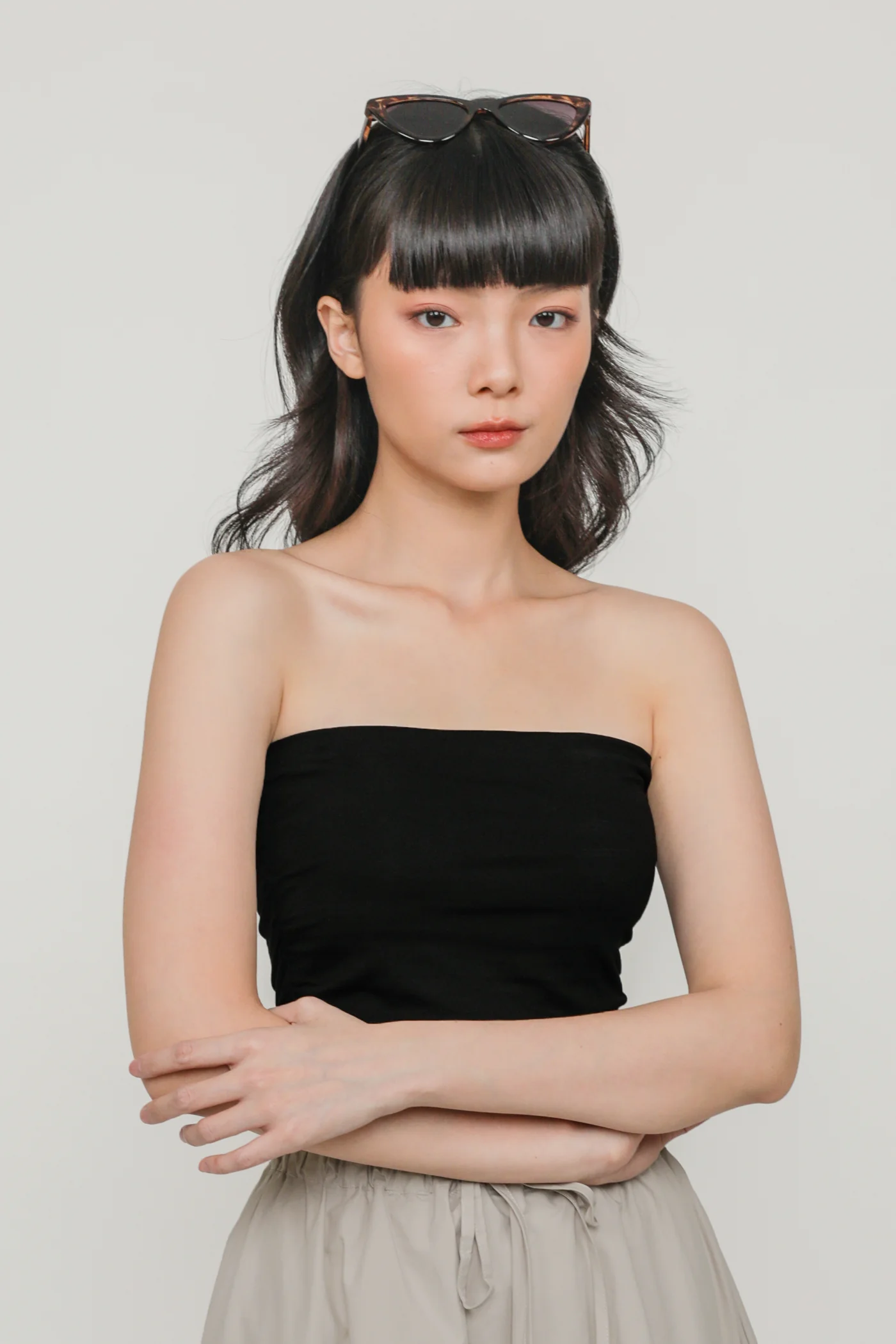 Ines Ruched Tube Padded Top - Image 8
