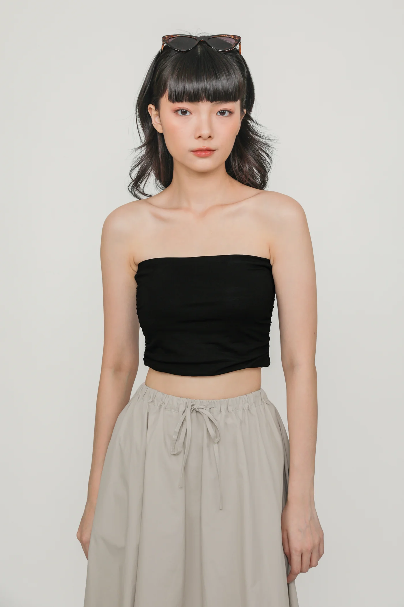 Ines Ruched Tube Padded Top - Image 9