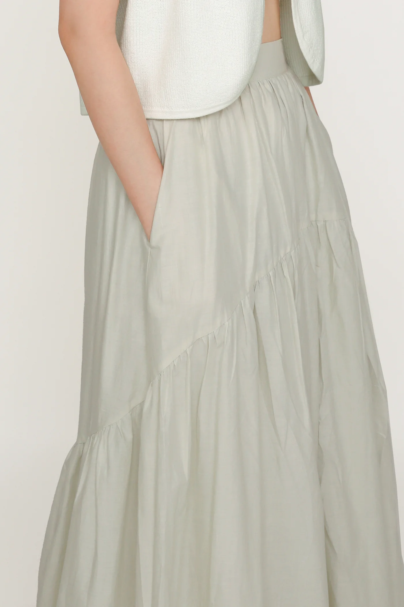 Isabella Tiered Maxi Skirt - Image 8