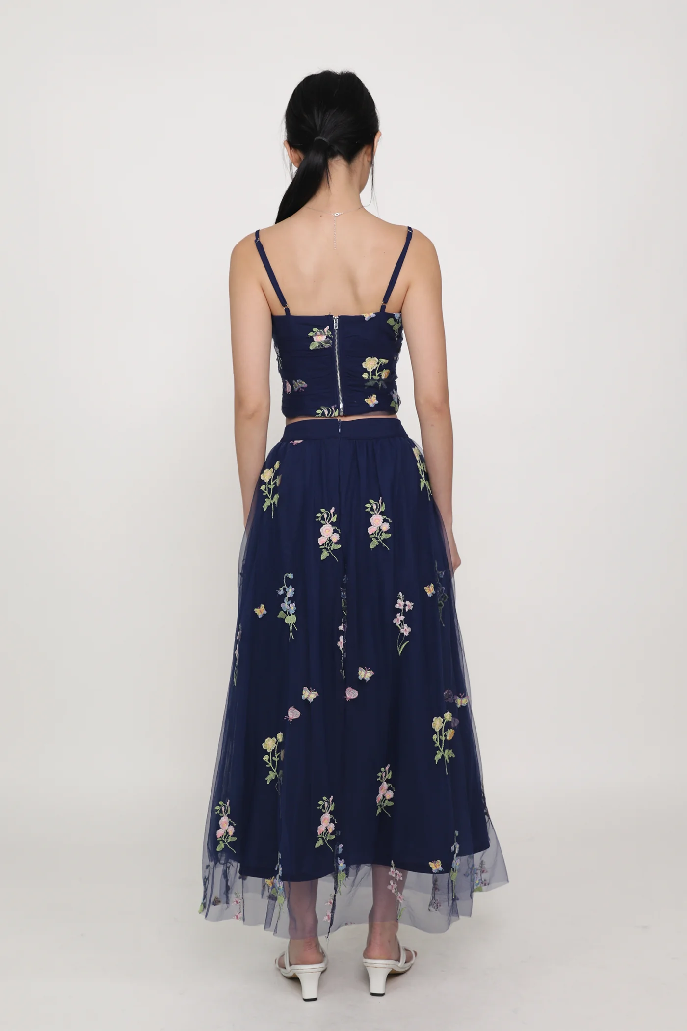 Isadora Embroidery Mesh Maxi Skirt - Image 28