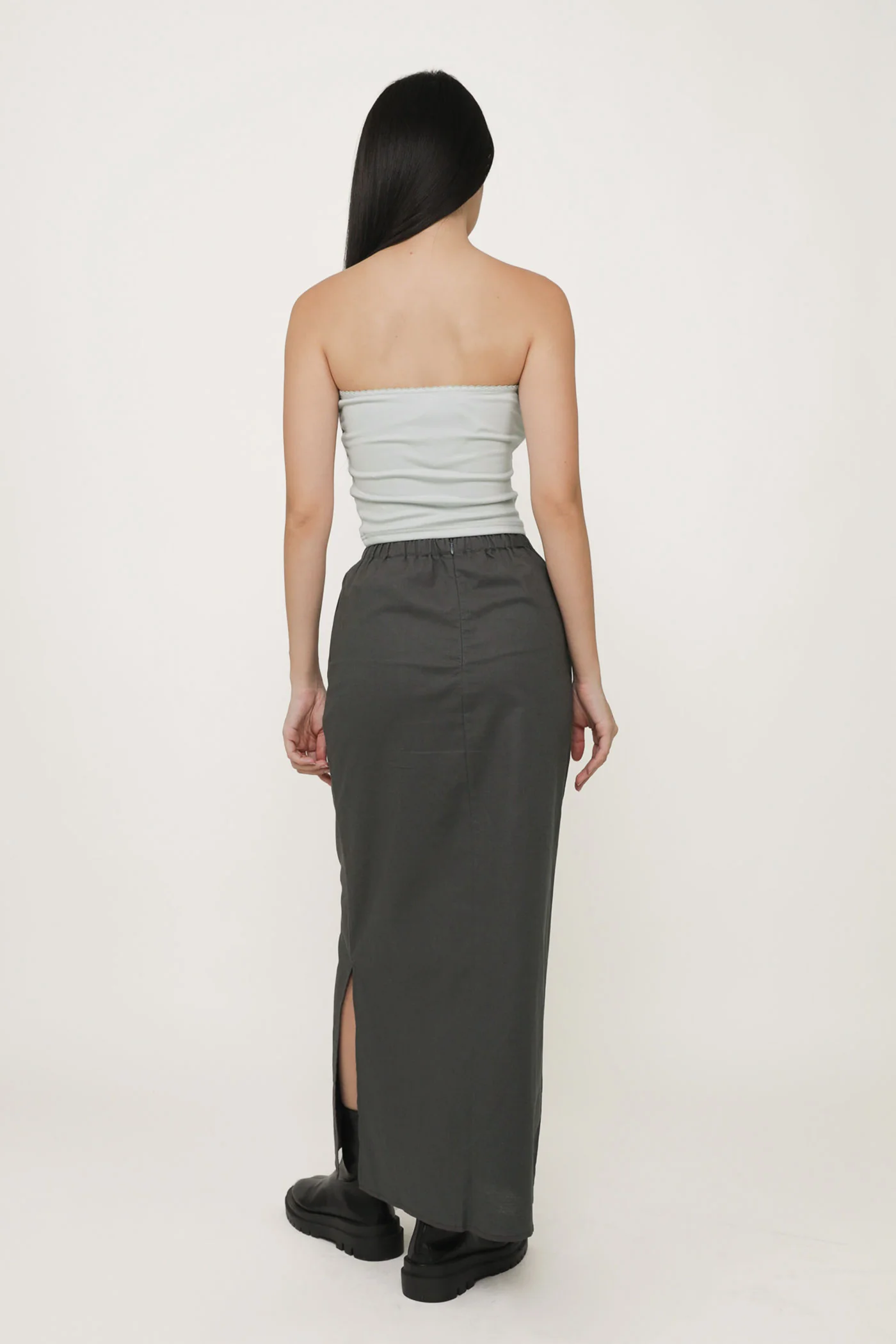 Jaden Linen Drawstring Maxi Skirt - Image 24