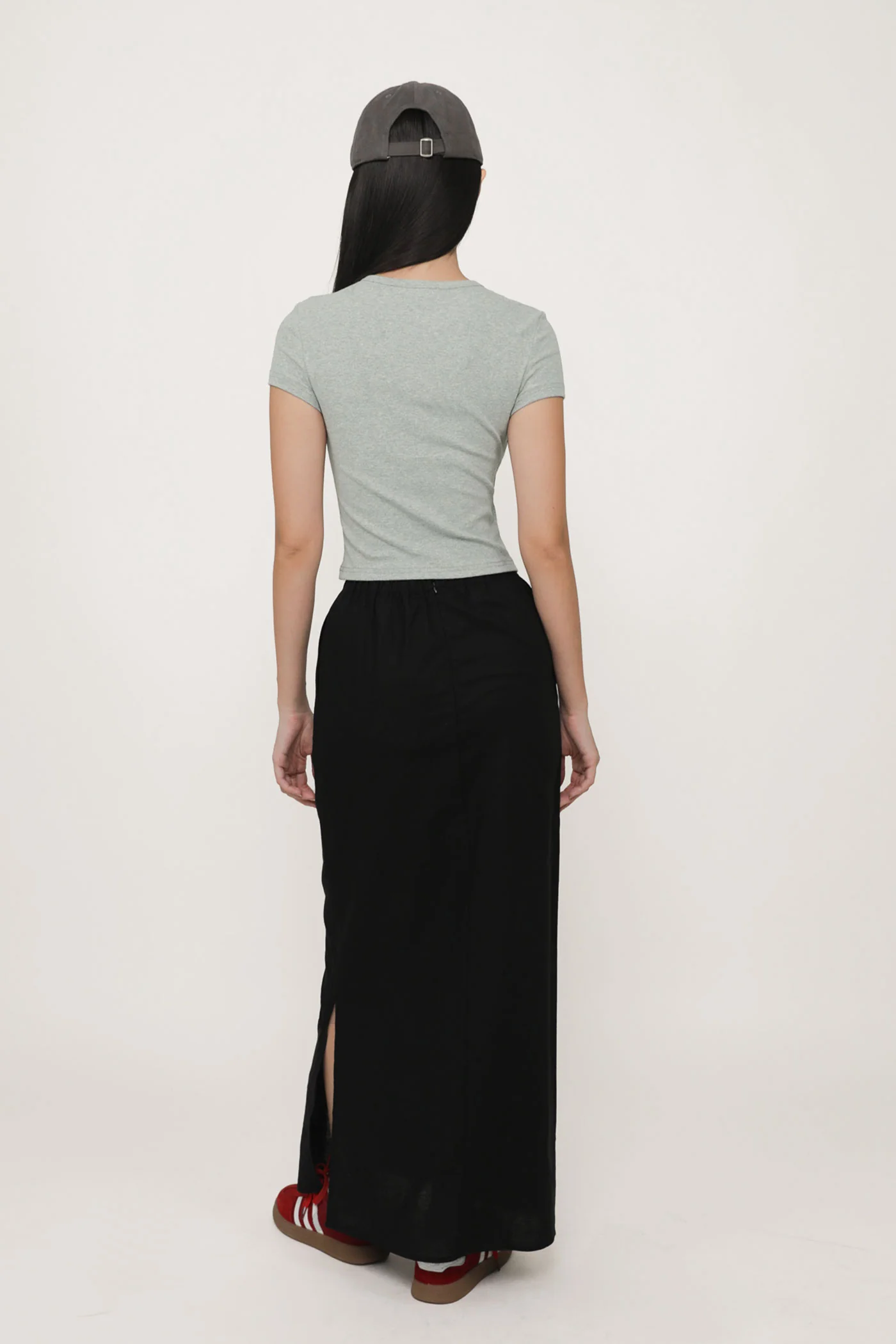 Jaden Linen Drawstring Maxi Skirt - Image 28