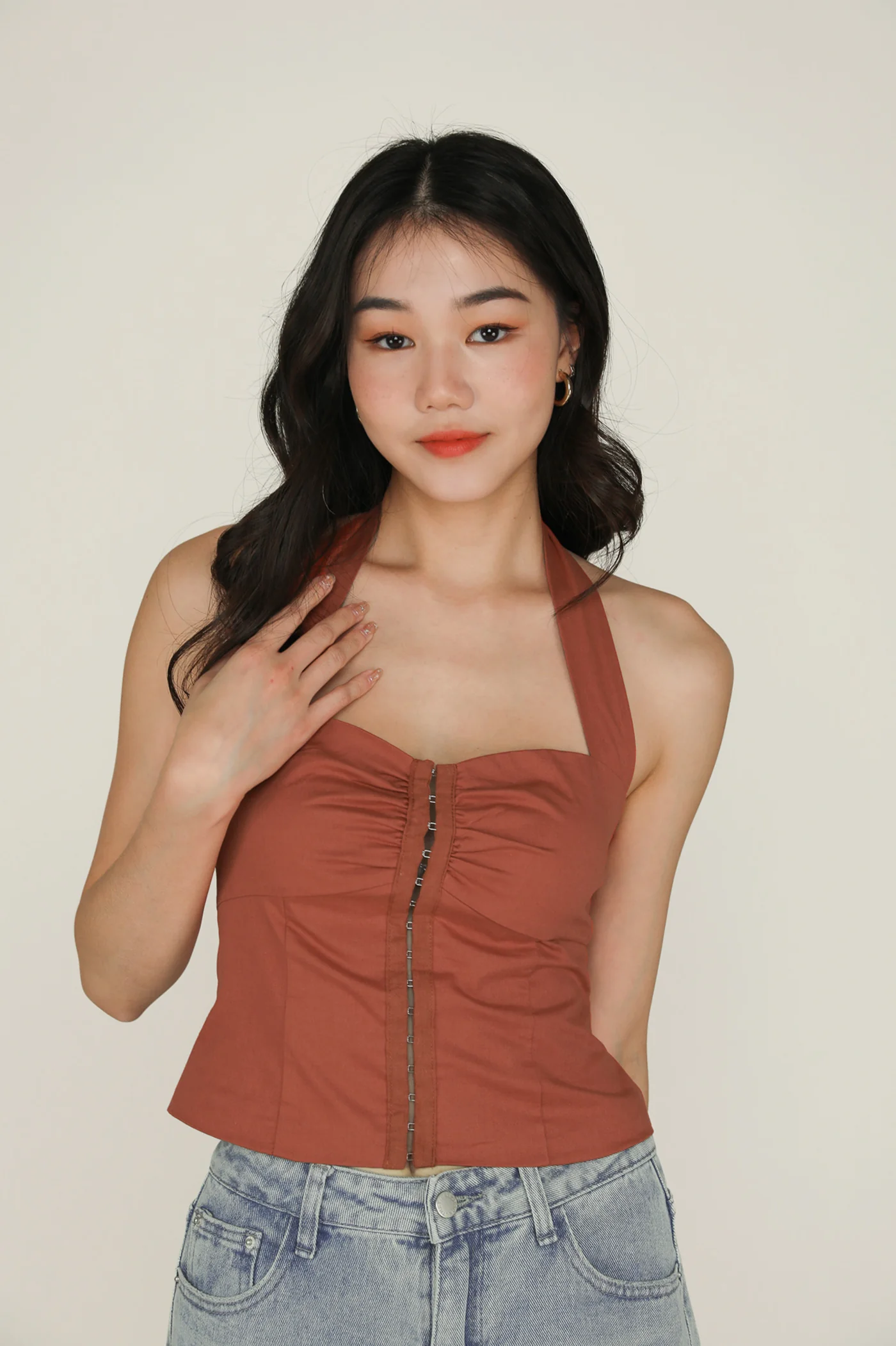 Jaime Hook Front Halter Top - Image 19
