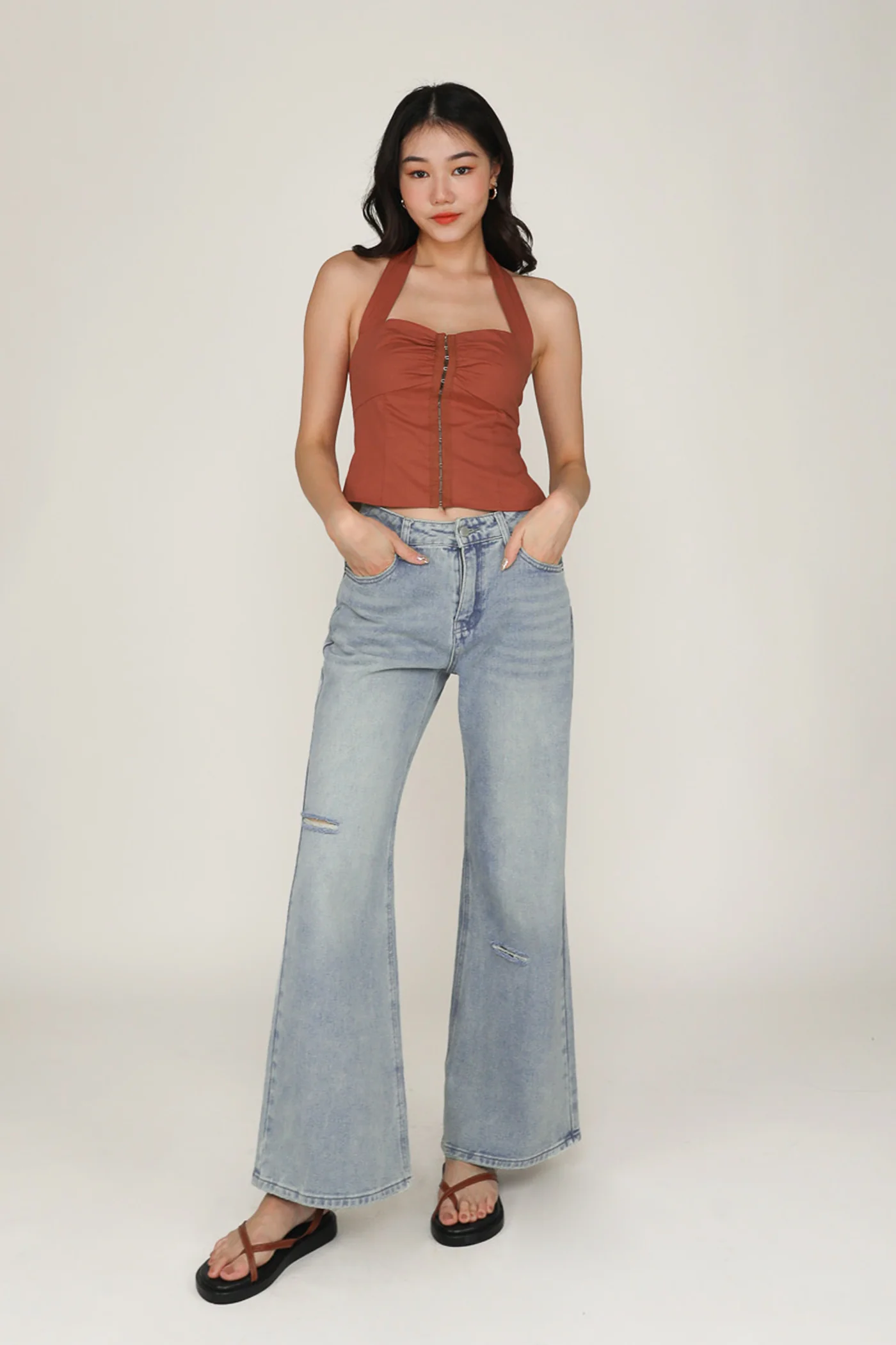 Jaime Hook Front Halter Top - Image 20