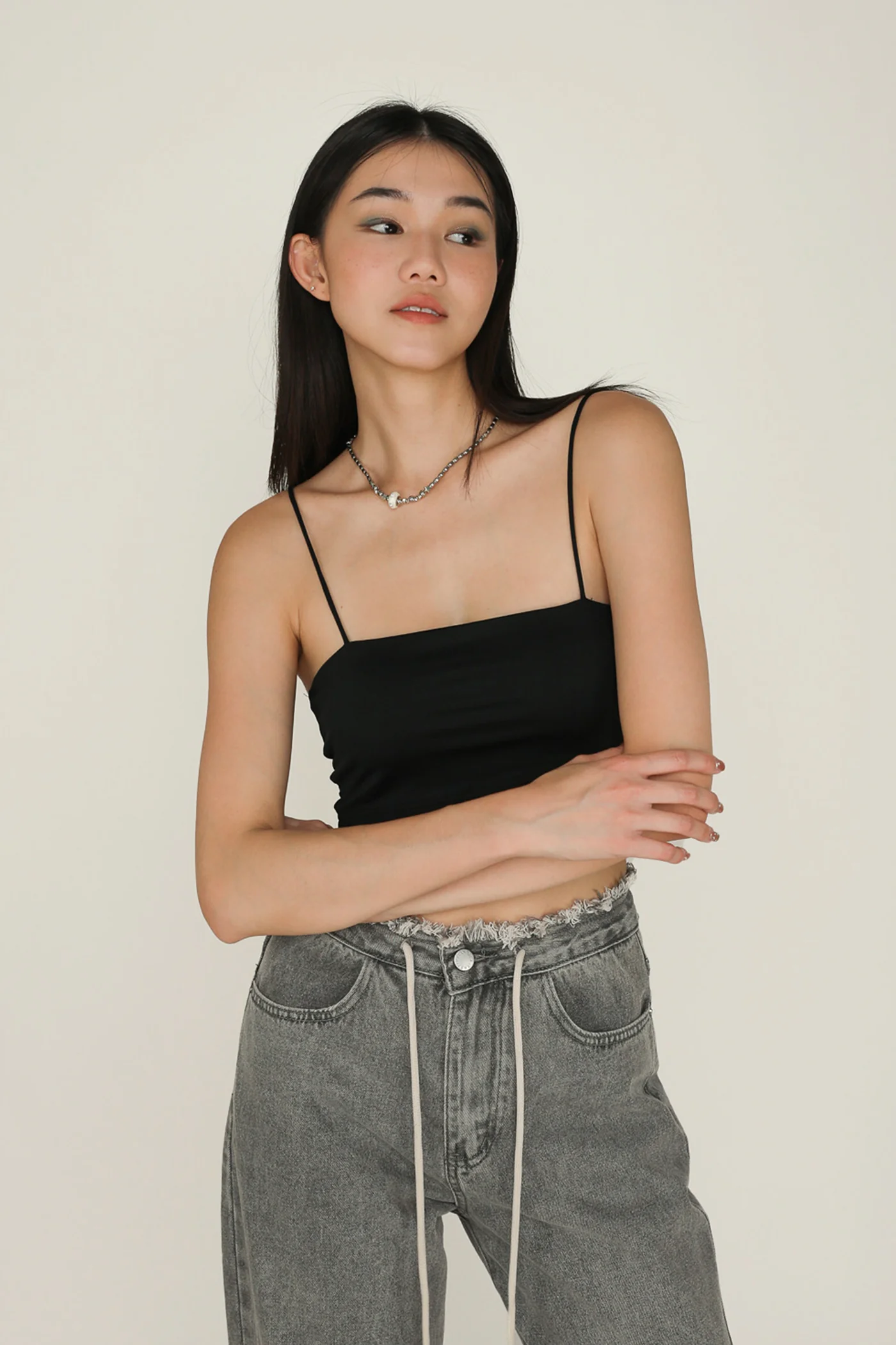 Jalen Basic Crop Padded Top - Image 3