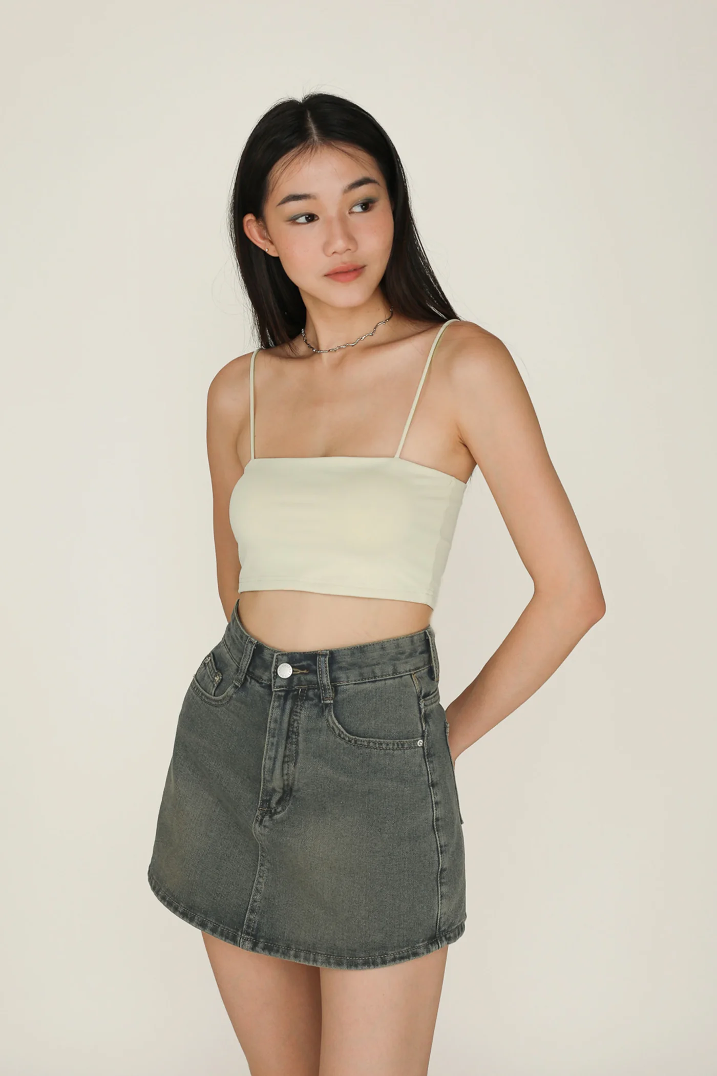 Jalen Basic Crop Padded Top - Image 9