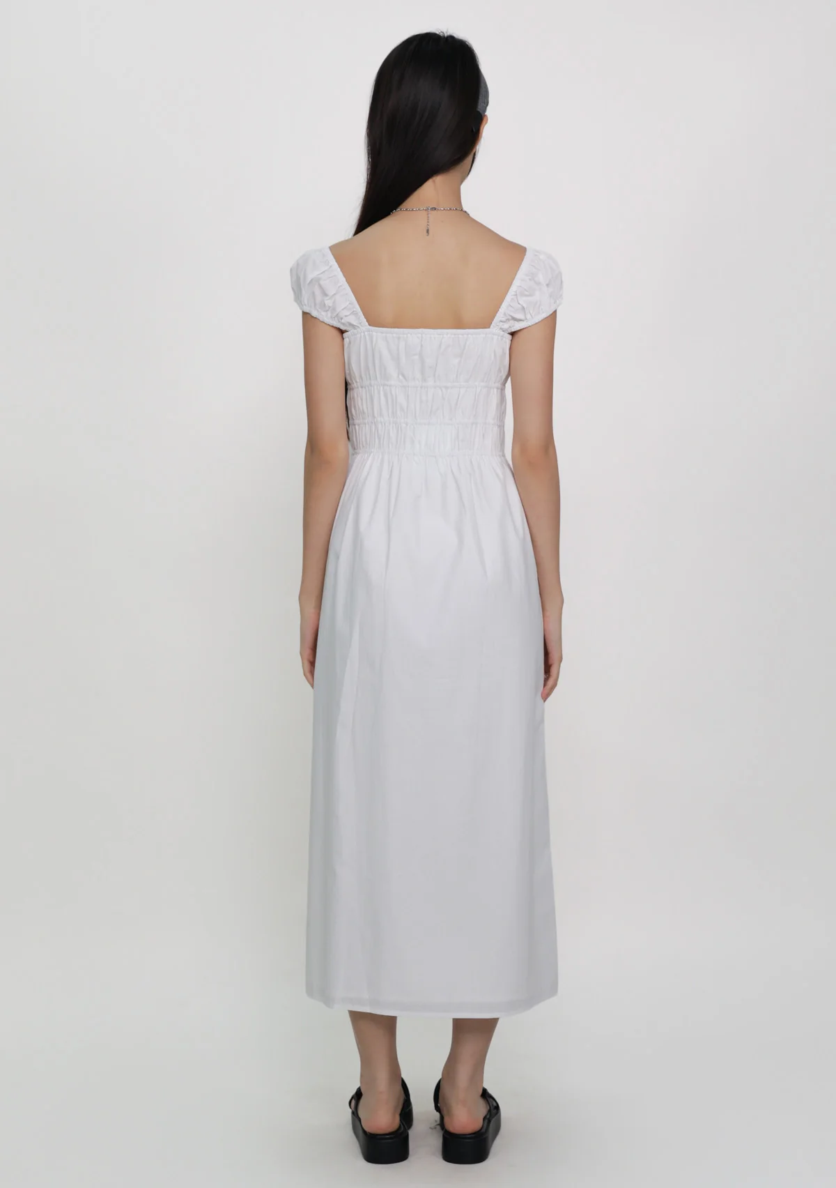 Janelle Shirred Midi Dress - Image 5