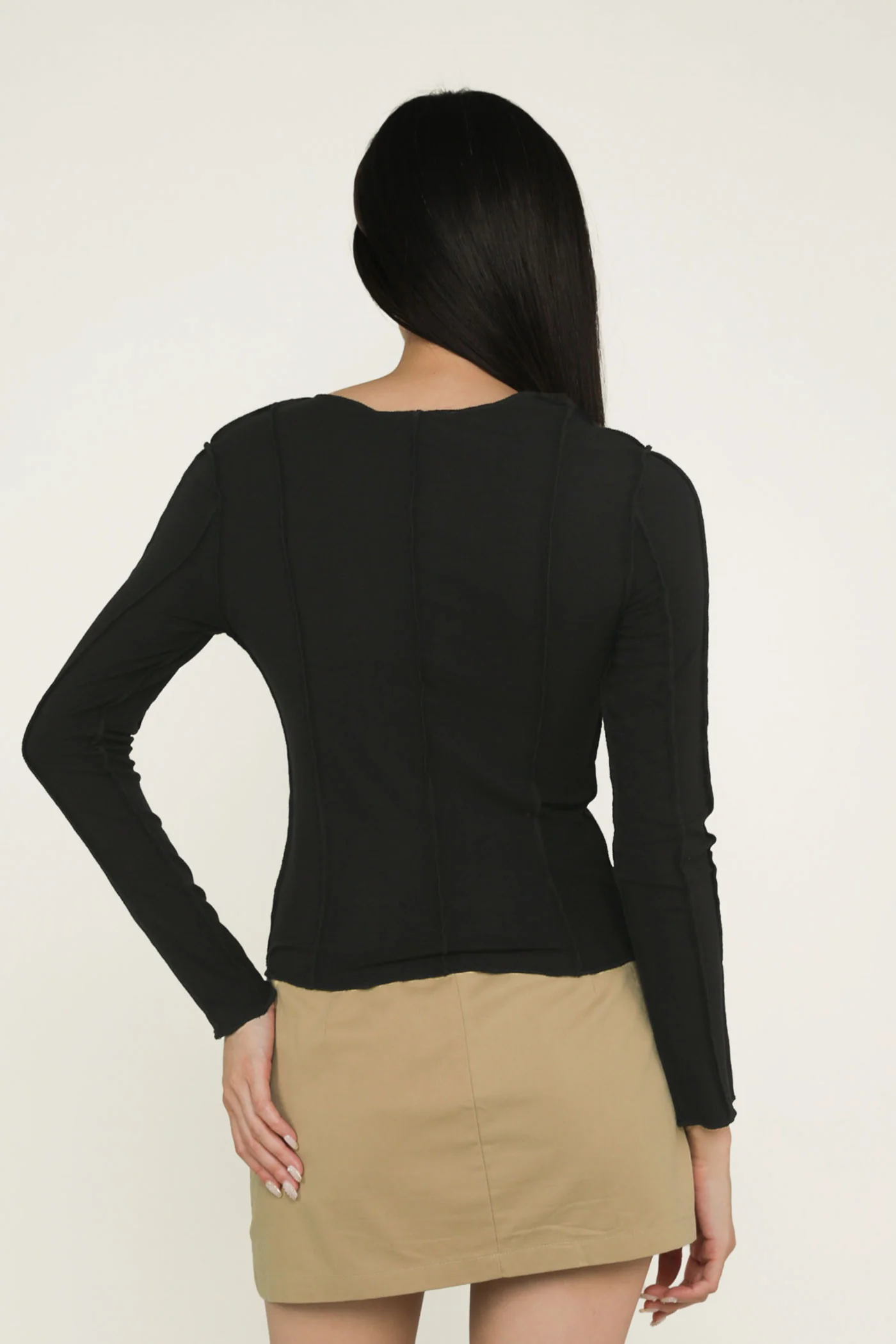 Janet Stitched Long Sleeve Top - Image 13