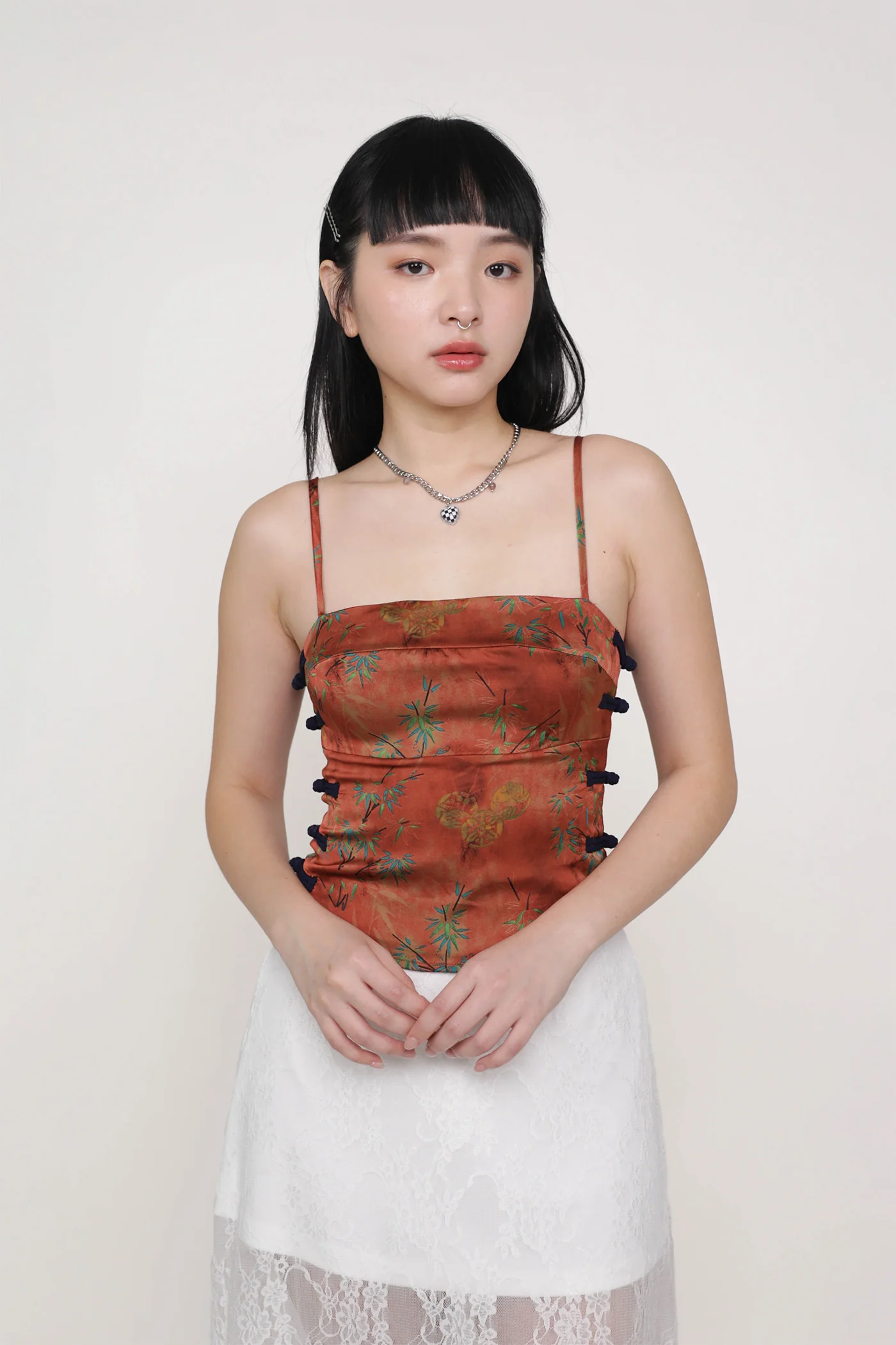 Jasmine Oriental Knotted Padded Top - Image 10