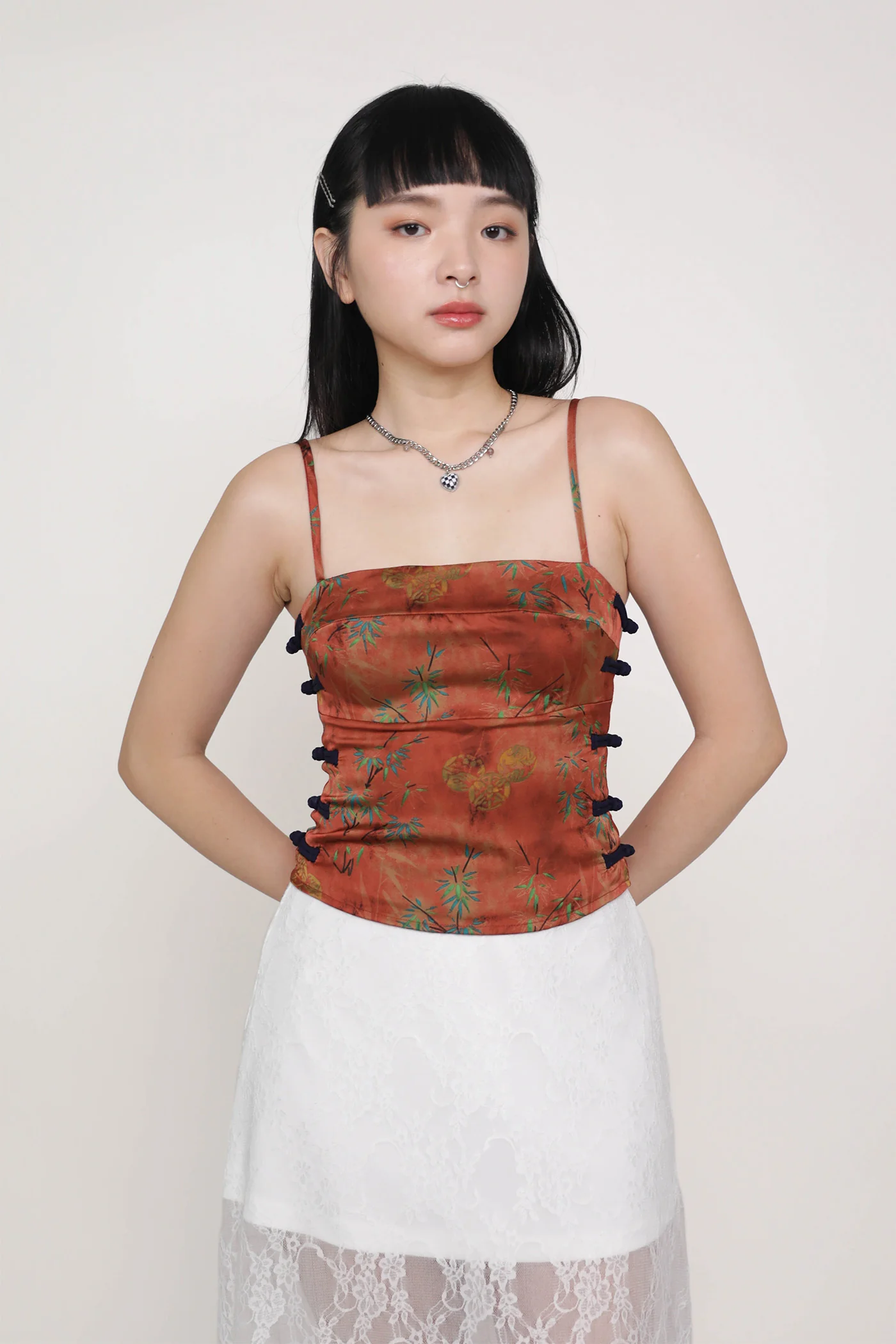 Jasmine Oriental Knotted Padded Top - Image 11