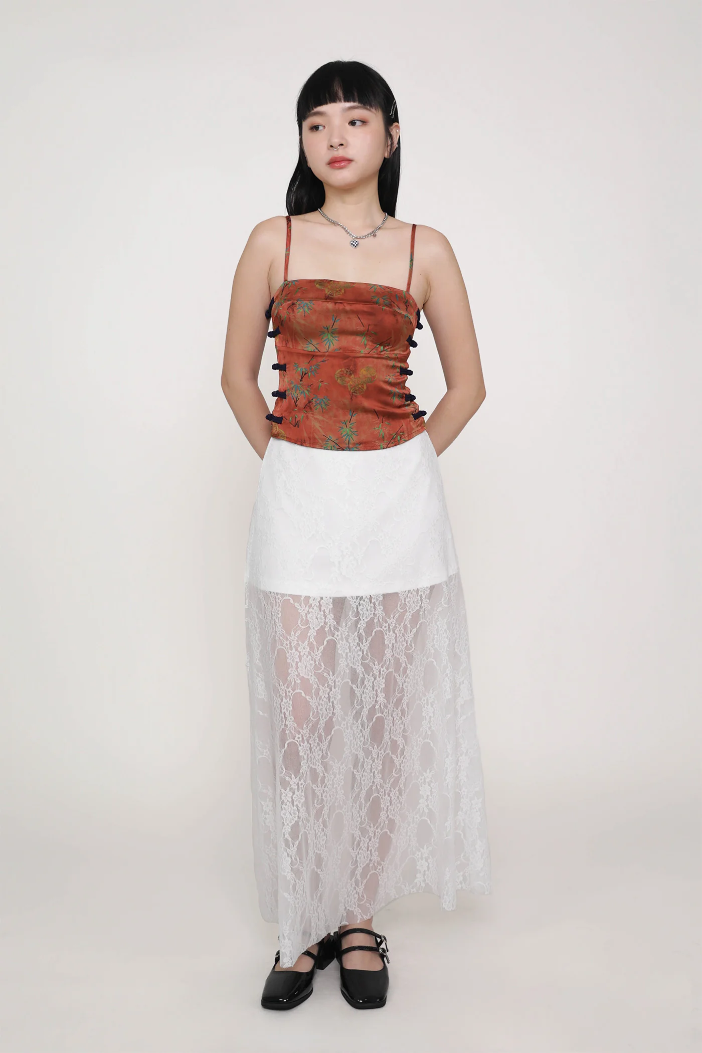 Jasmine Oriental Knotted Padded Top - Image 14