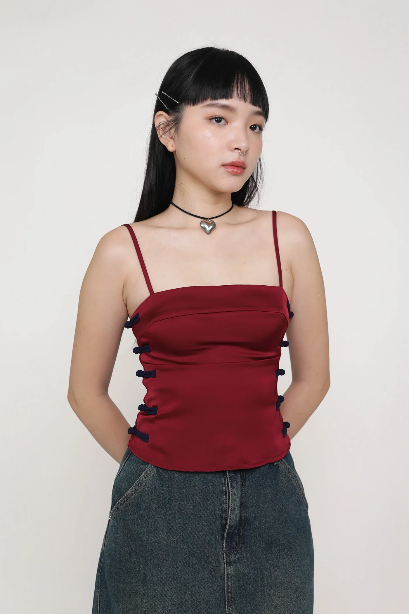 Jasmine Oriental Knotted Padded Top - Image 20