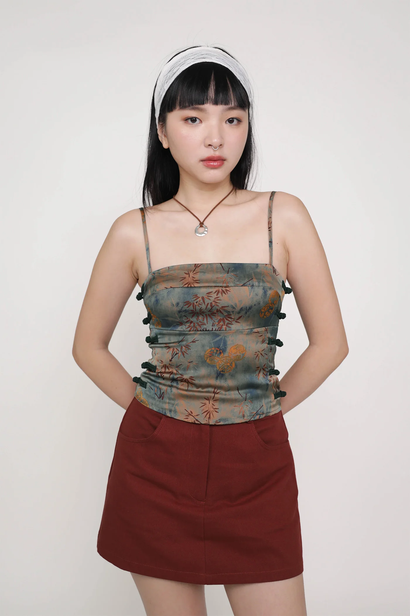 Jasmine Oriental Knotted Padded Top - Image 4