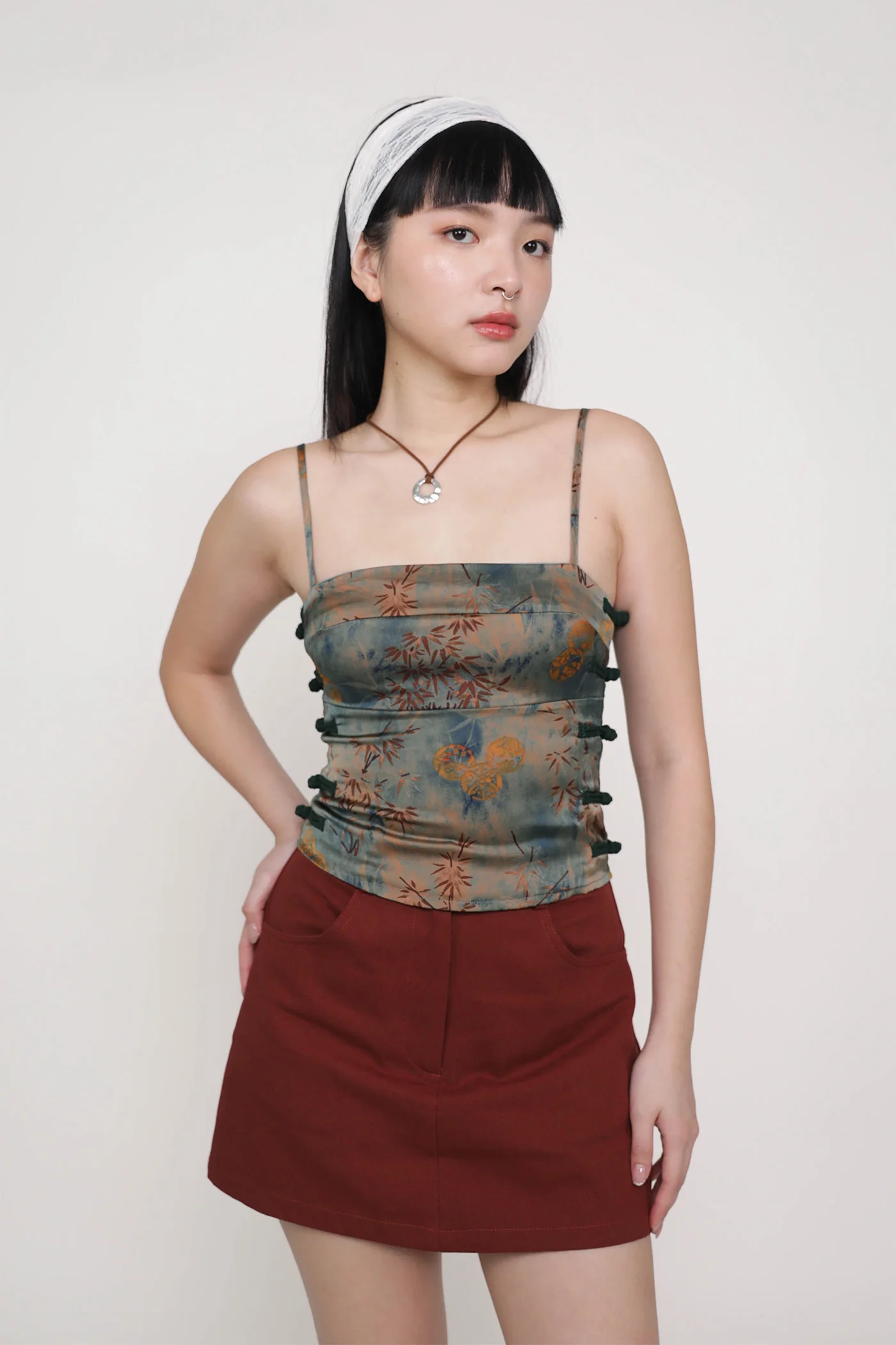 Jasmine Oriental Knotted Padded Top - Image 6