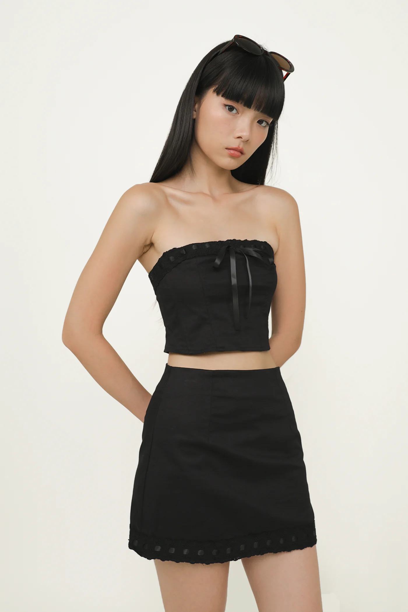 Jaylene Ribbon Embroidery Skorts - Image 12