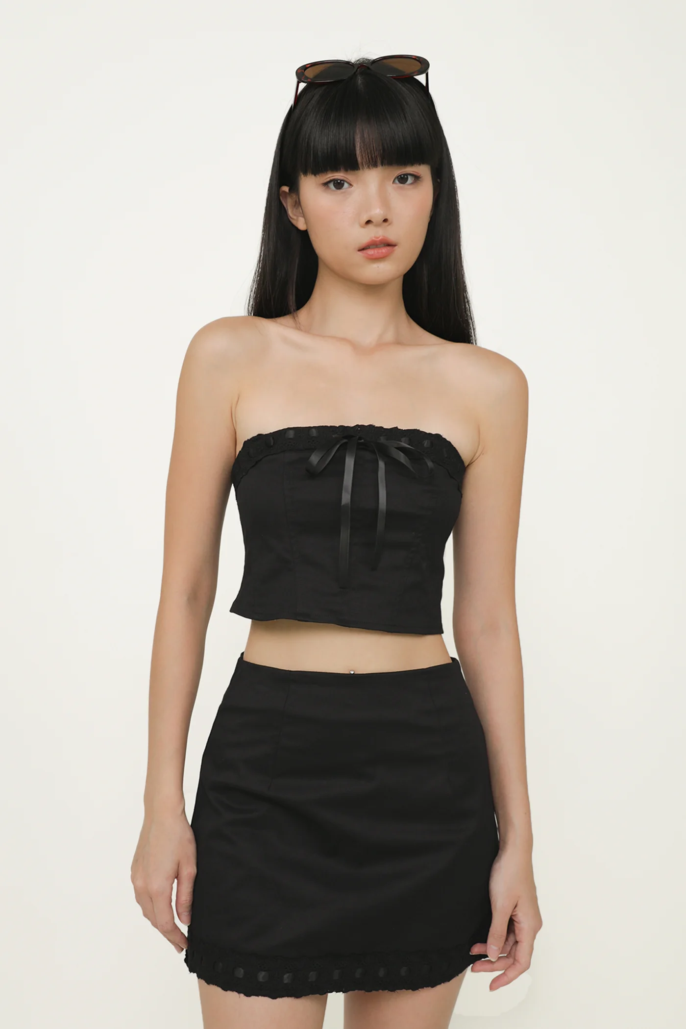 Jaylene Ribbon Embroidery Skorts - Image 6