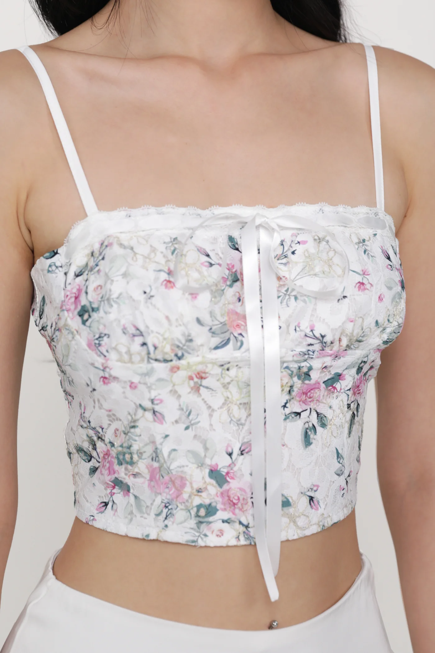Jayley Lace Floral Crop Top - Image 11