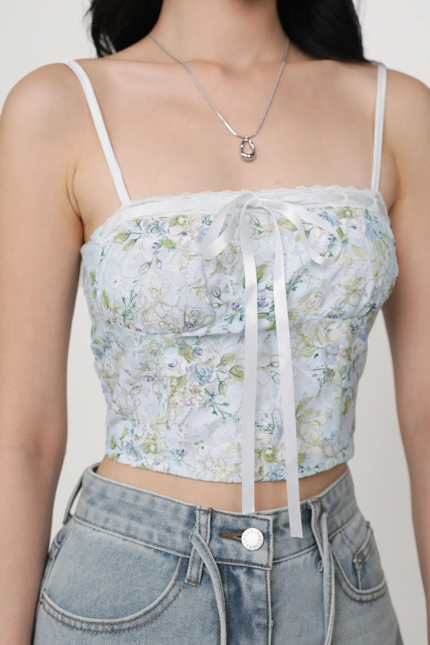 Jayley Lace Floral Crop Top - Image 4