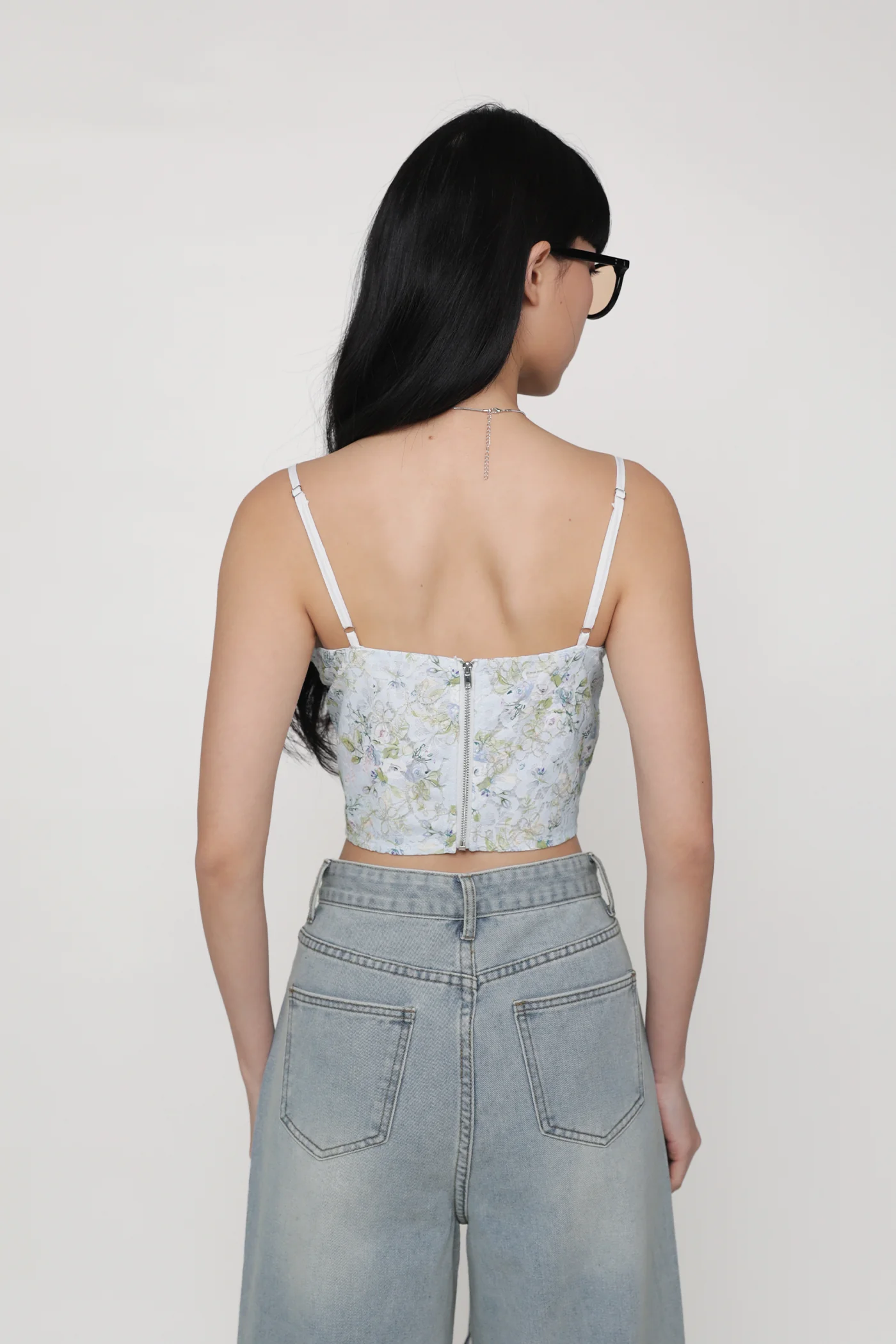 Jayley Lace Floral Crop Top - Image 6