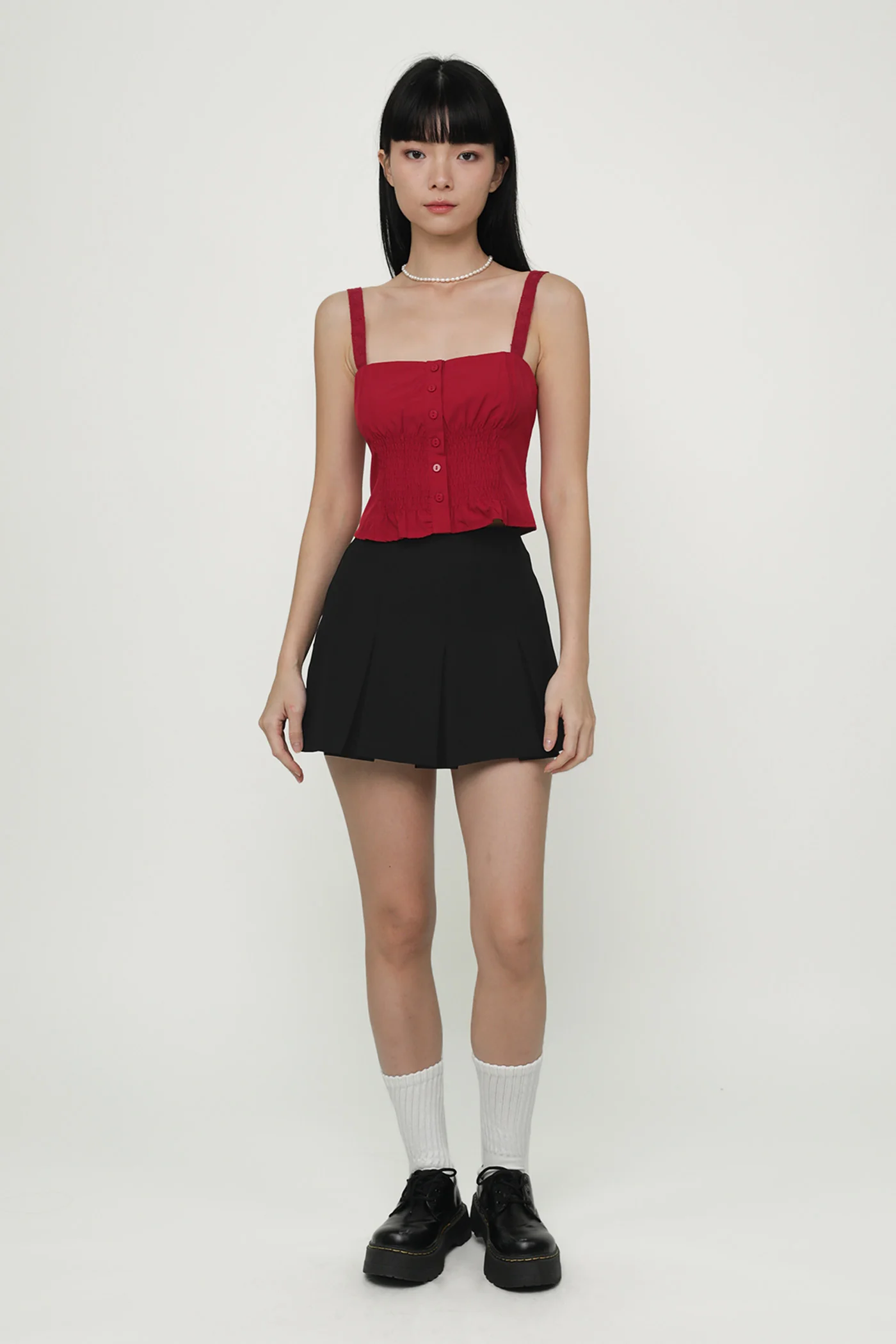 Jenelle Crochet Trim Smocked Top - Image 16