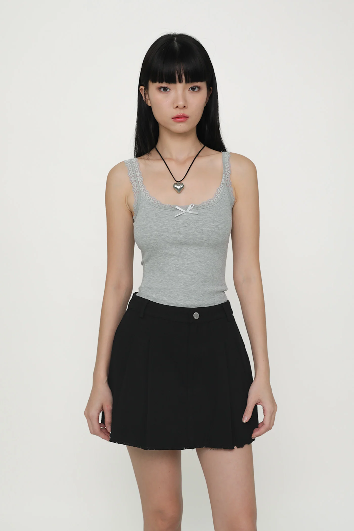 Jerry Pleated Frayed Hem Skorts - Image 16