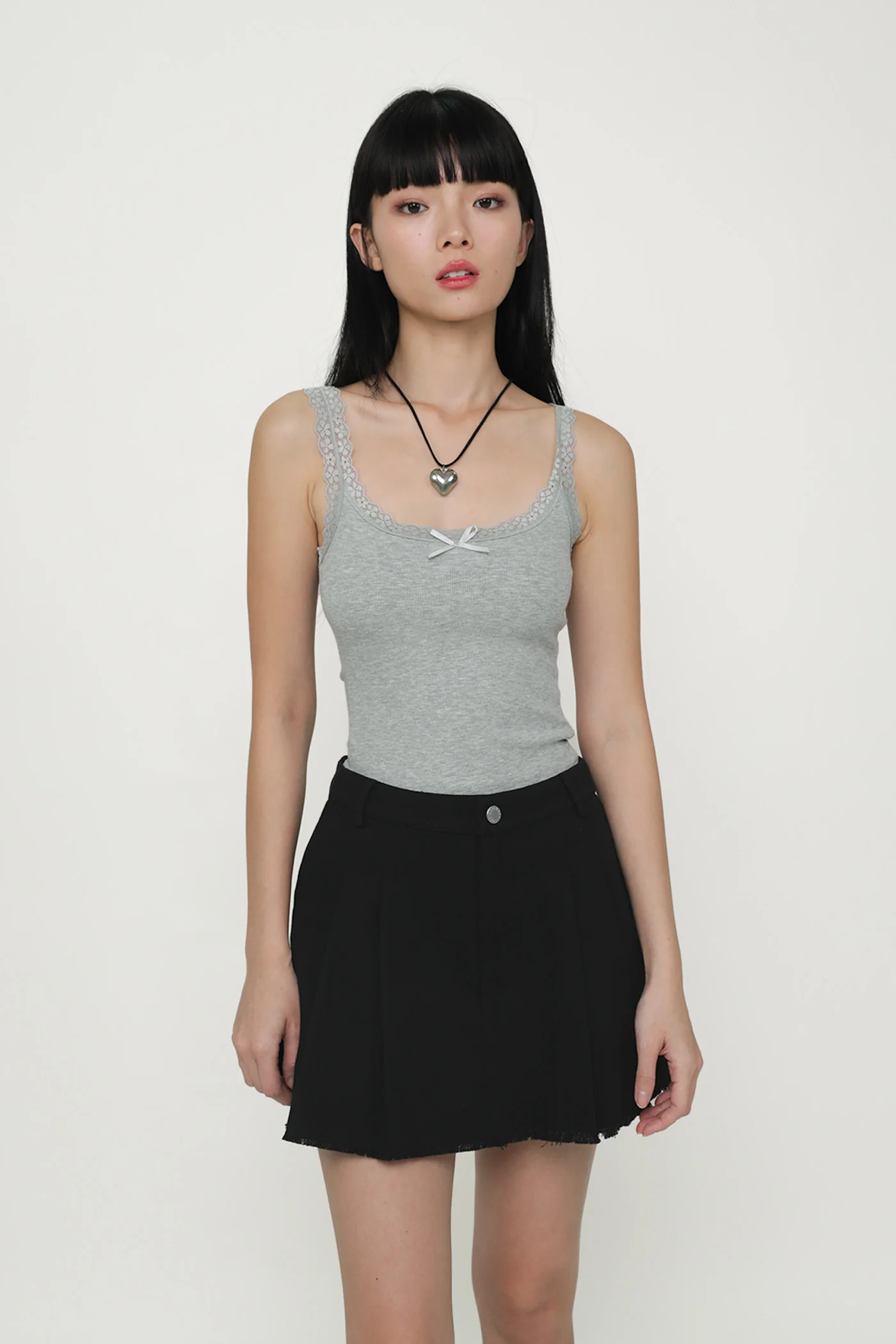 Jerry Pleated Frayed Hem Skorts - Image 20