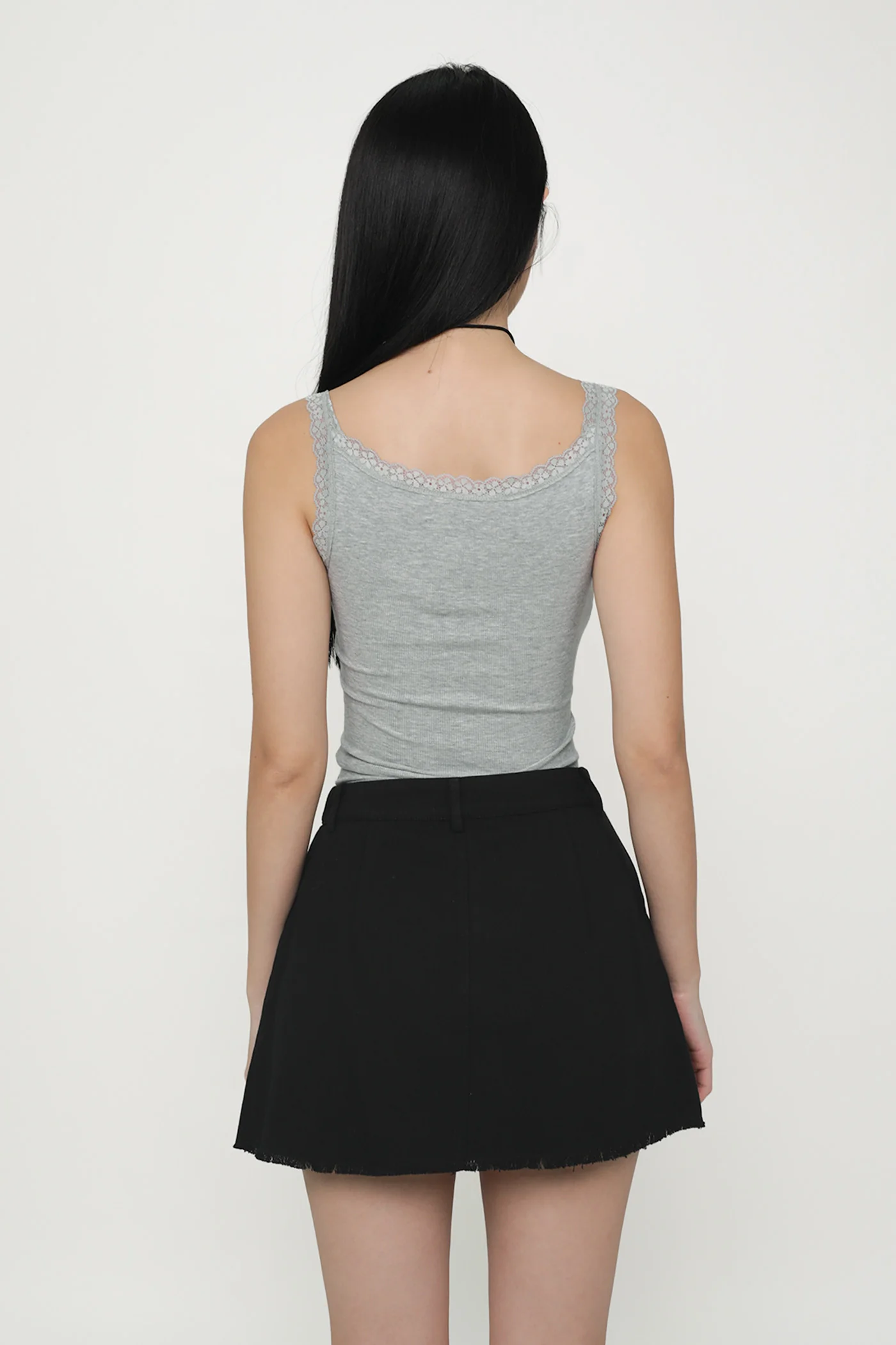 Jerry Pleated Frayed Hem Skorts - Image 22