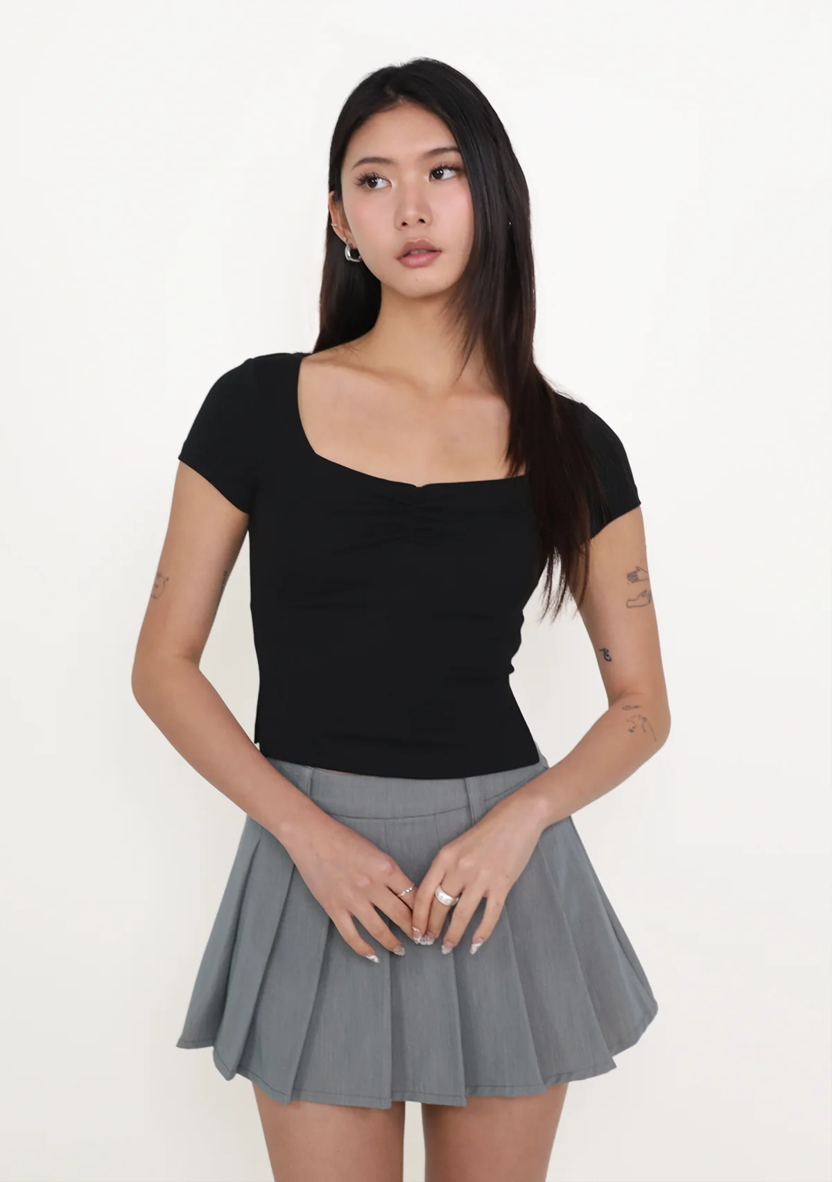Joella Ruched Front Padded Top - Image 11