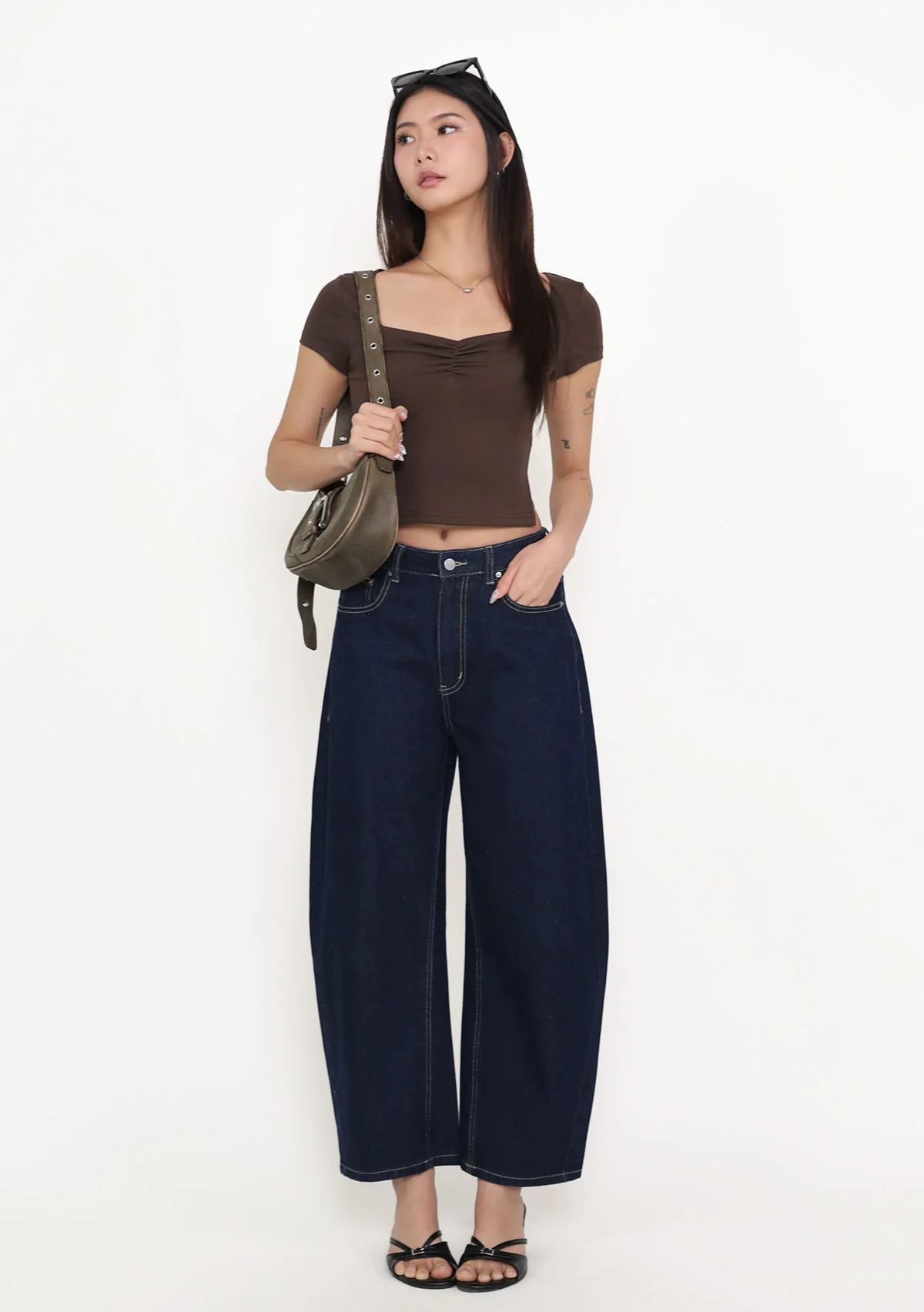 Joella Ruched Front Padded Top - Image 4