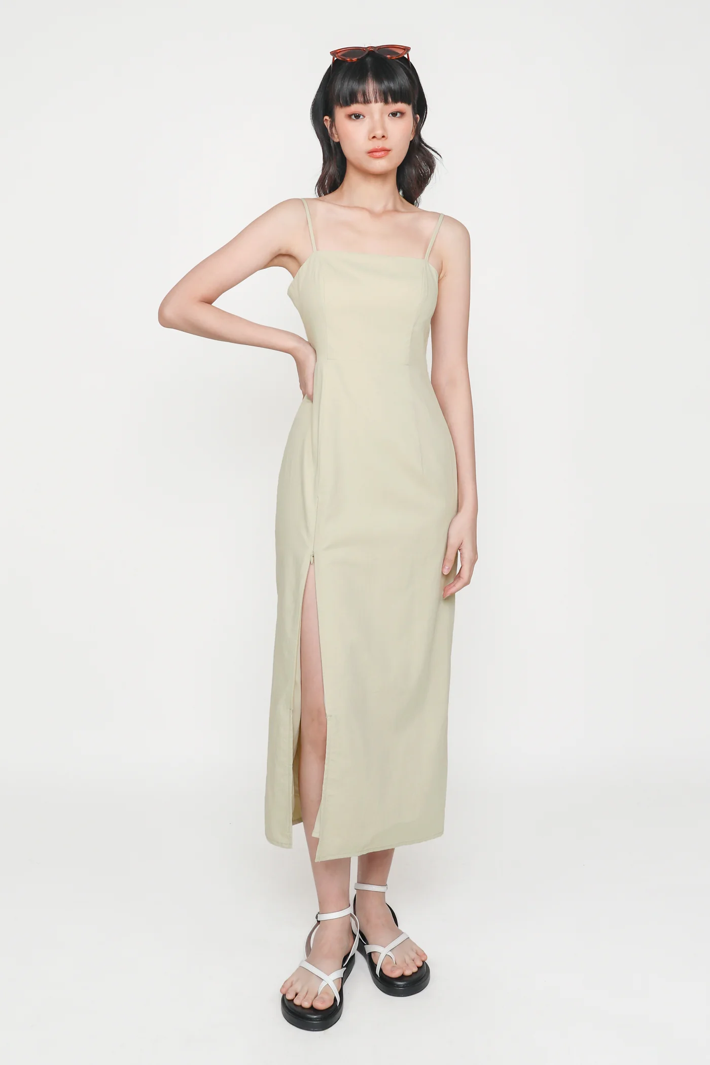 Jonelle Padded Midi Dress - Image 15