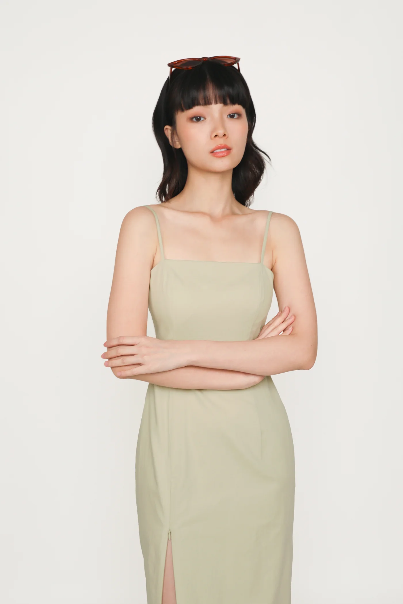 Jonelle Padded Midi Dress - Image 18