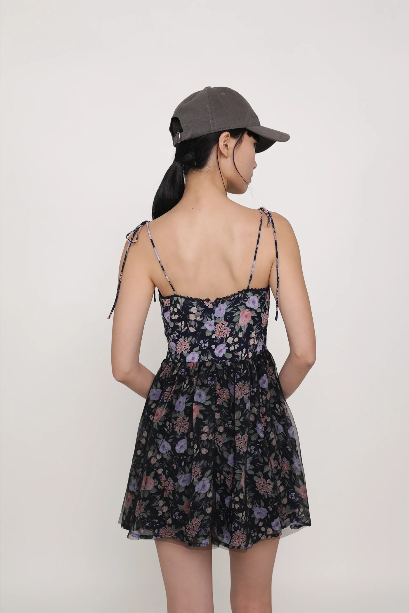 Josephine Mesh Overlay Corset Romper - Image 13
