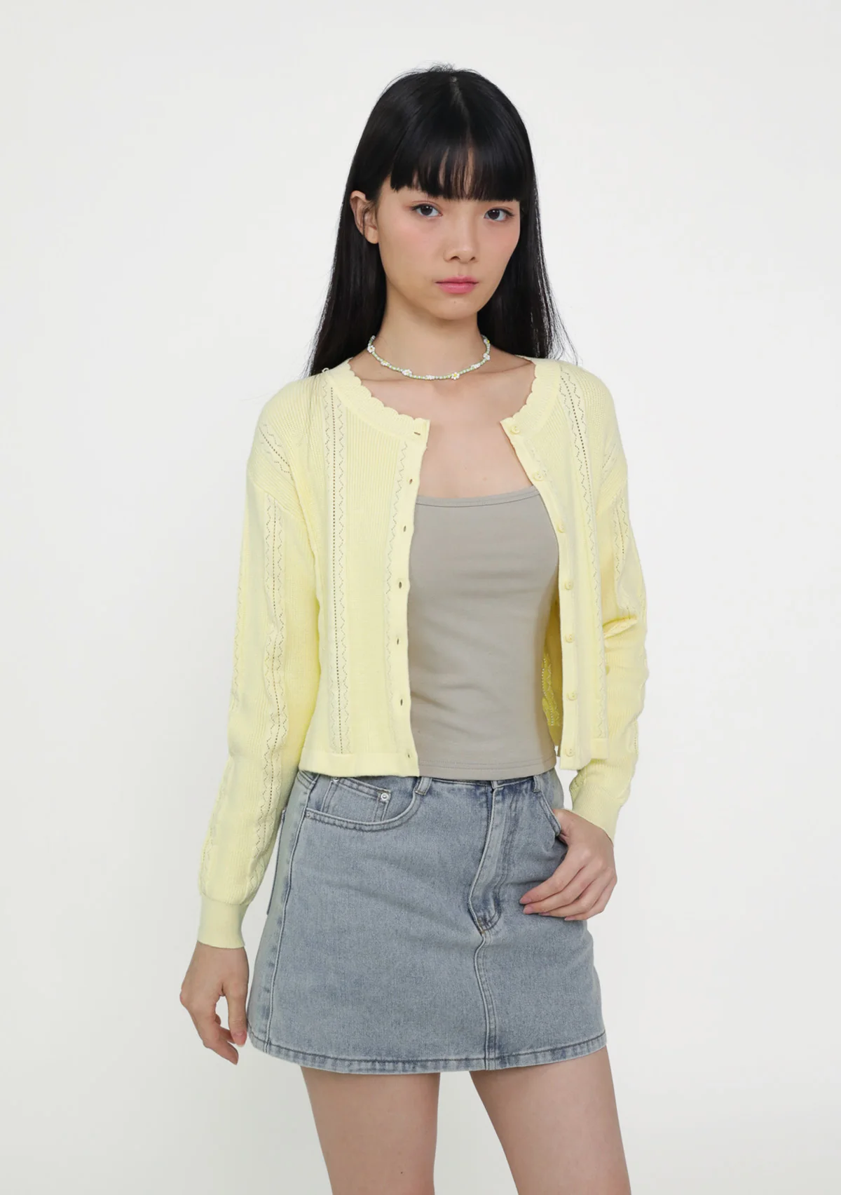 Junie Crochet Knit Cardigan - Image 2