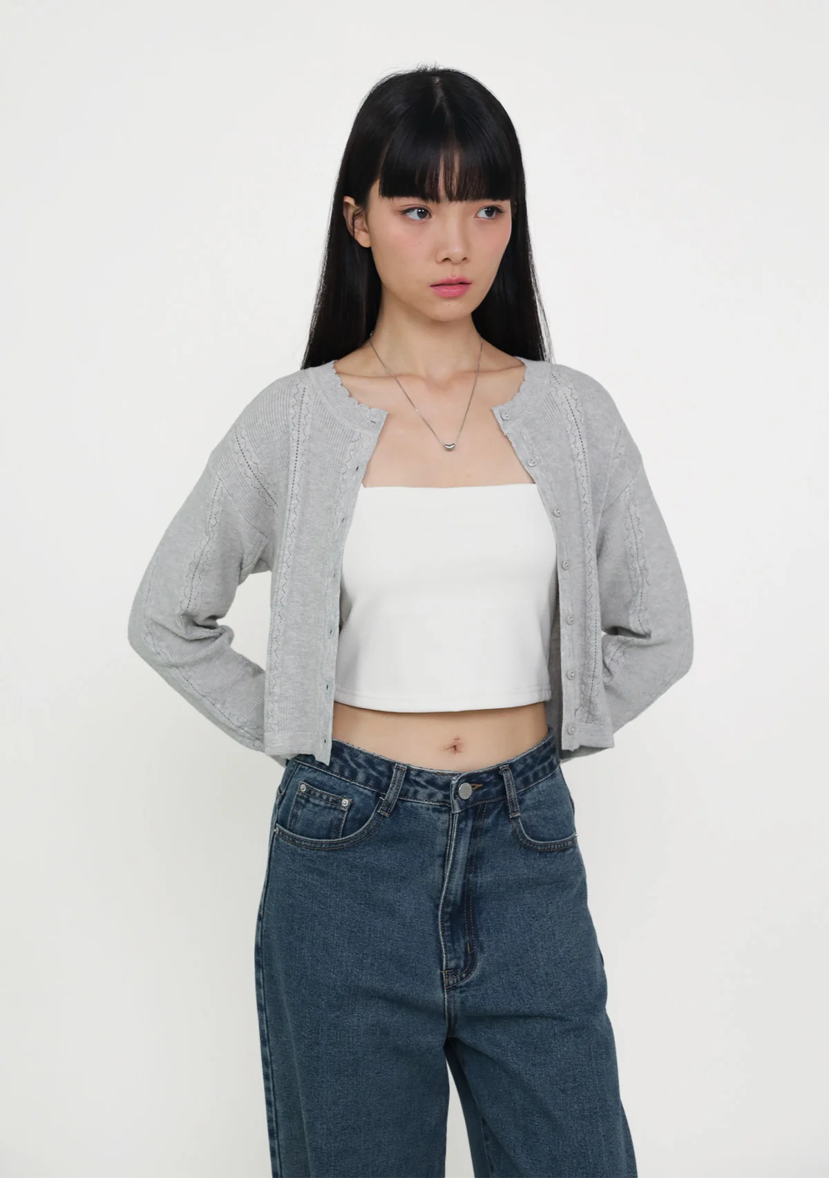 Junie Crochet Knit Cardigan - Image 4