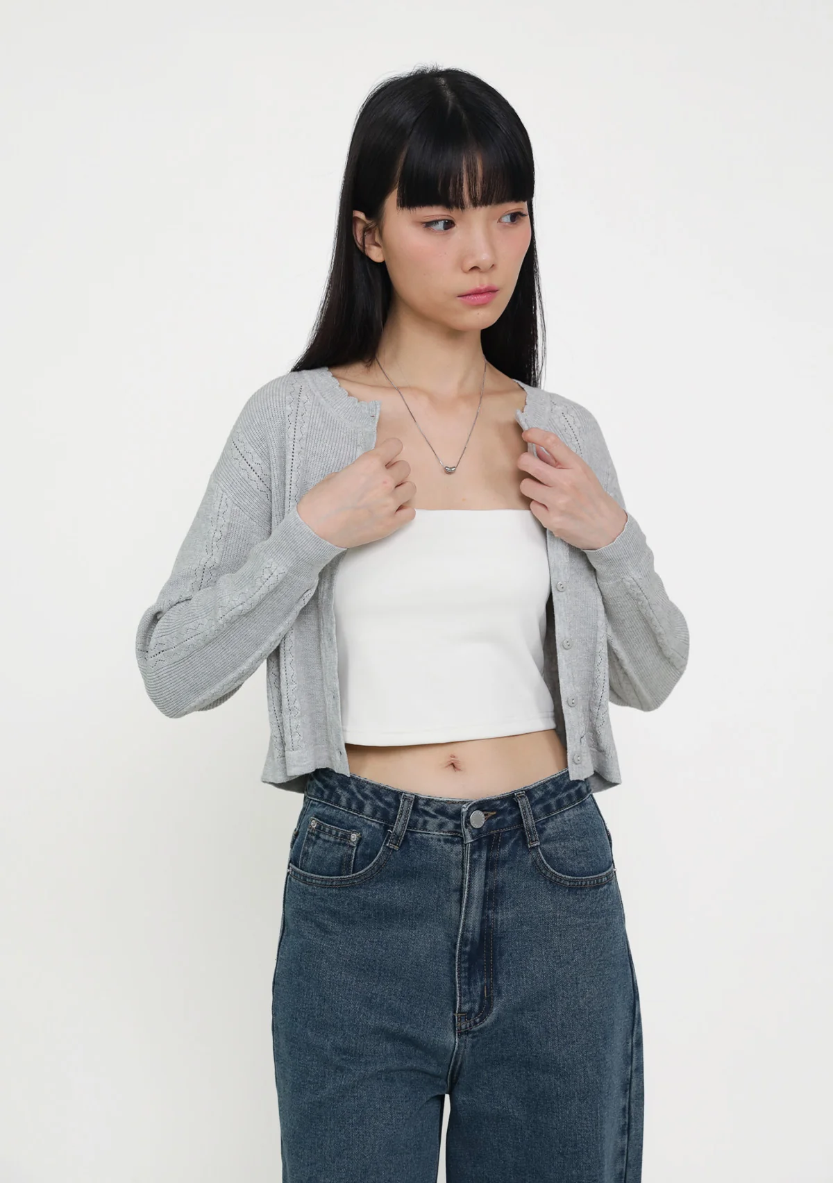 Junie Crochet Knit Cardigan - Image 6